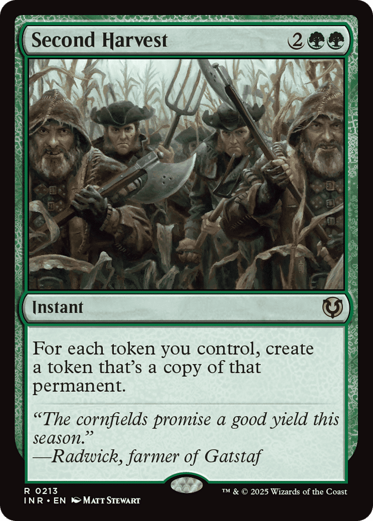 Deuxième récolte — Innistrad Remastered — Magic: The Gathering