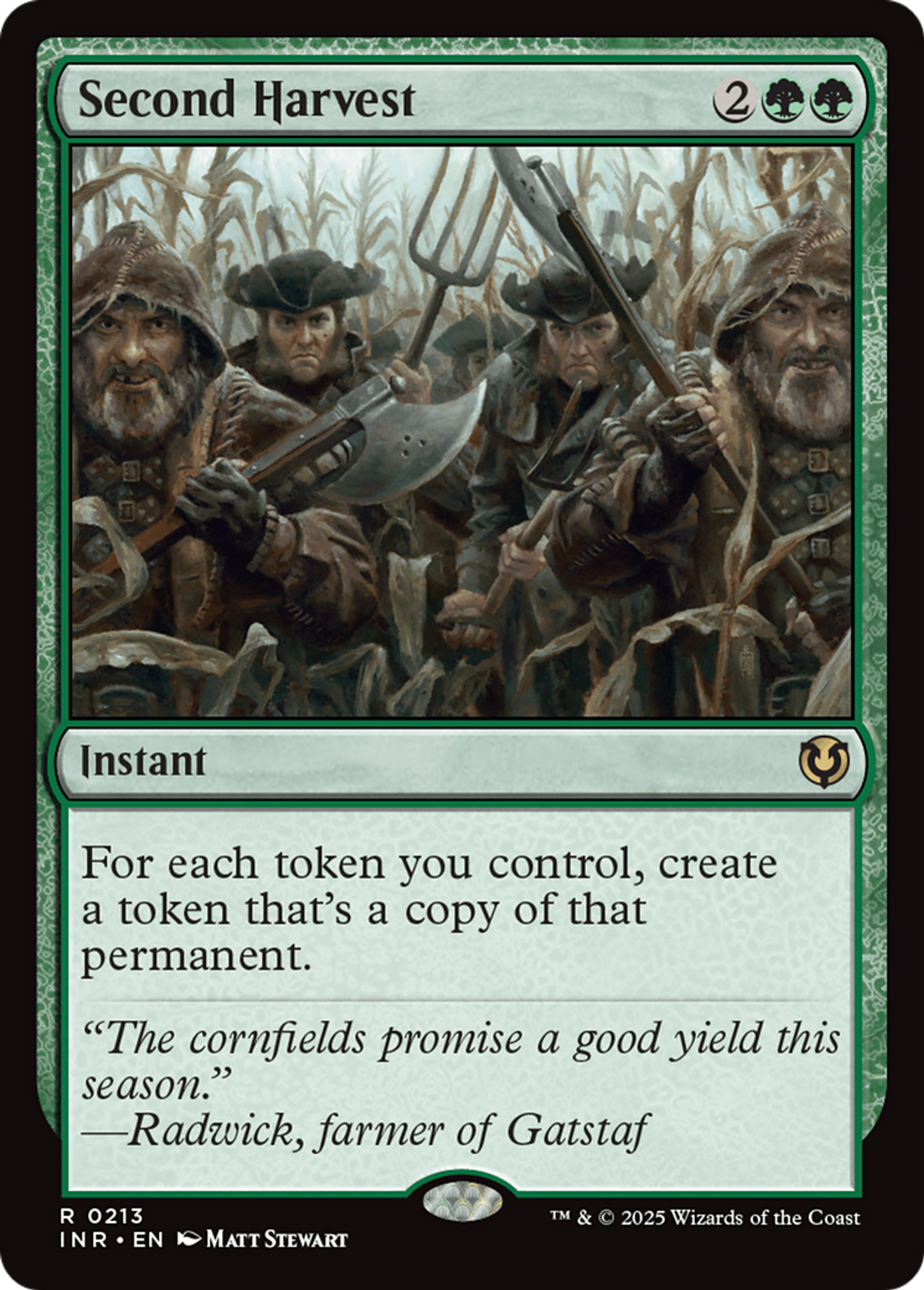 Second Harvest — Innistrad Remastered — Magic: The Gathering