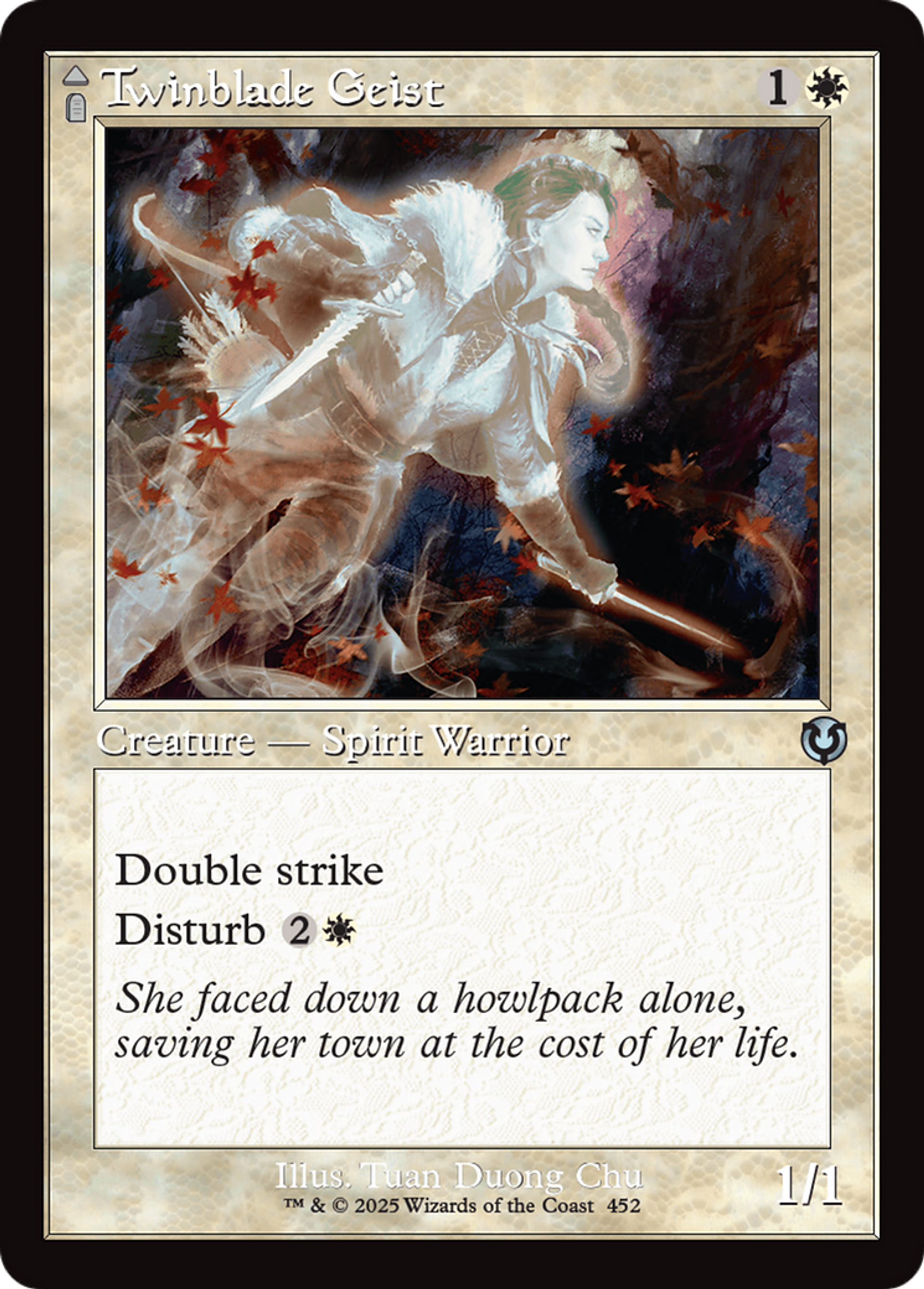 Twinblade Geist // Twinblade Invocation — Innistrad Remastered — Magic: The Gathering