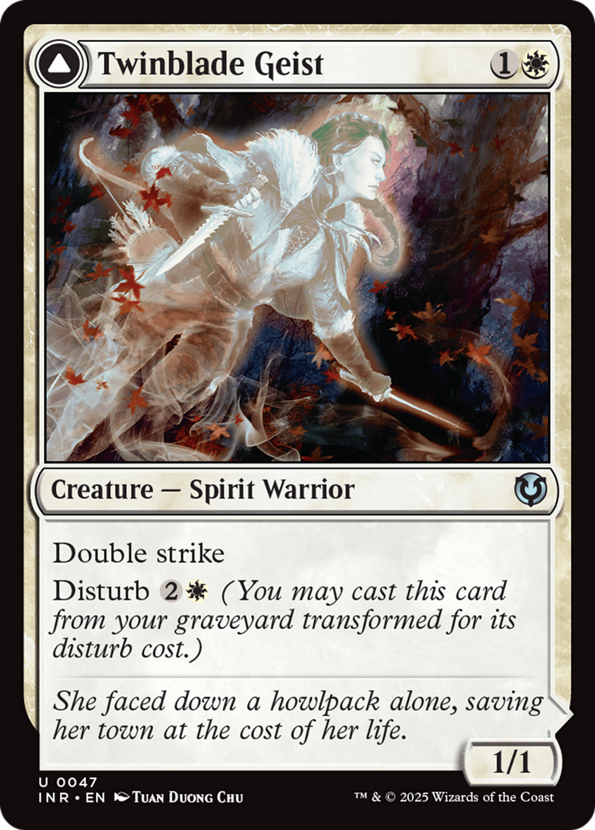 Twinblade Geist // Twinblade Invocation — Innistrad Remastered — Magic: The Gathering
