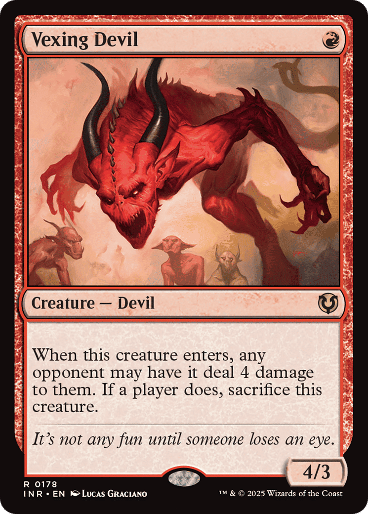 Vexing Devil — Innistrad Remastered — Magic: The Gathering