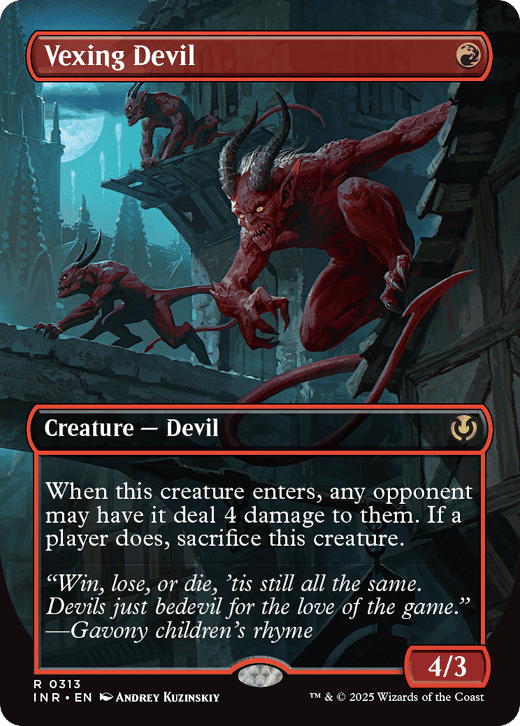 Vexing Devil — Innistrad Remastered — Magic: The Gathering