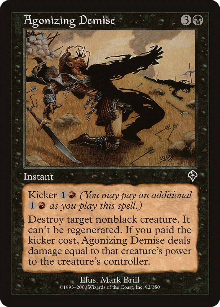 Agonizing Demise — Invasion — Magic: The Gathering