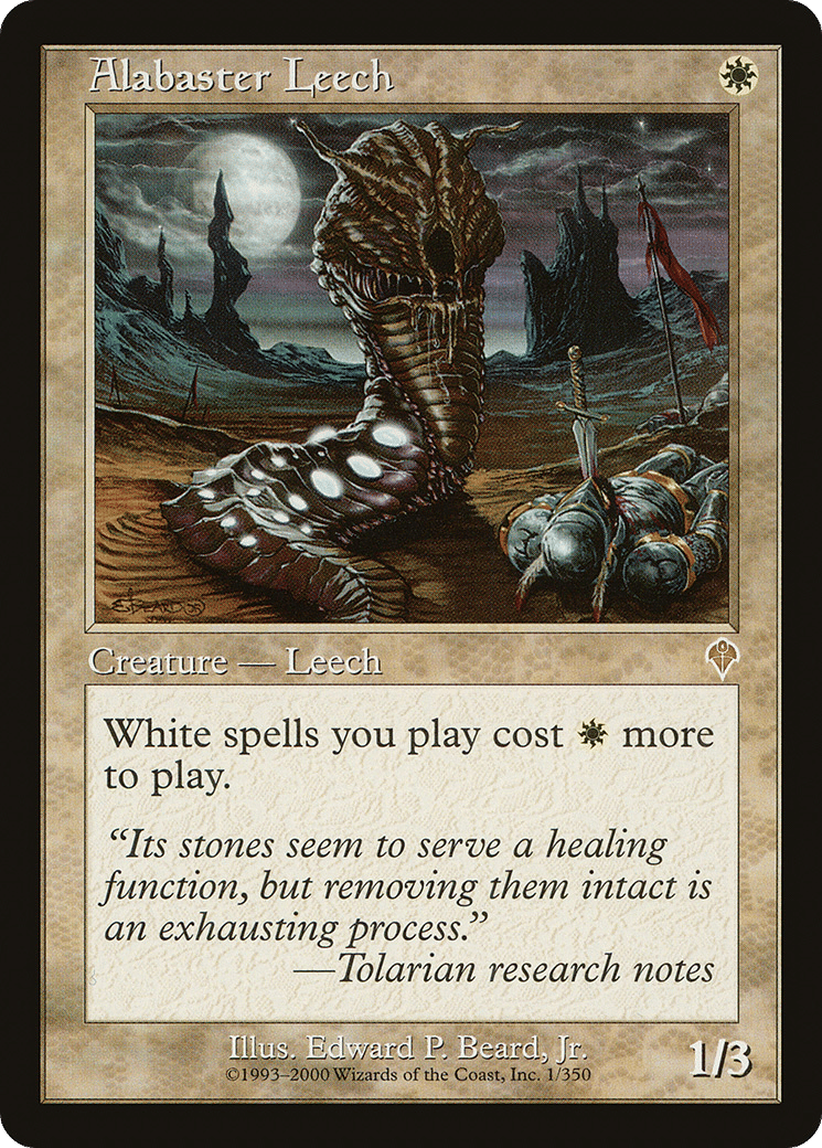 Alabaster Leech — Invasion — Magic: The Gathering