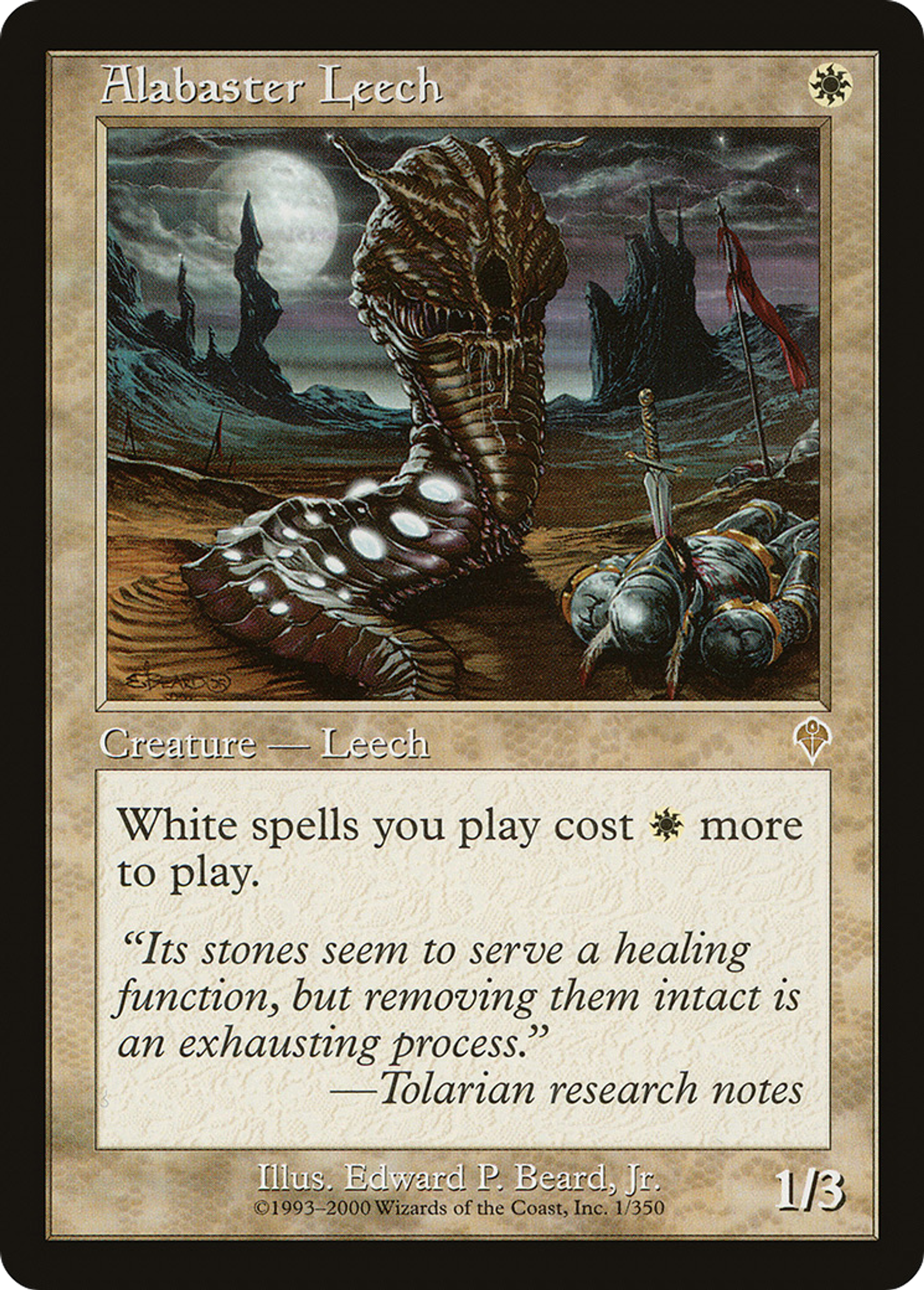 Alabaster Leech — Invasion — Magic: The Gathering