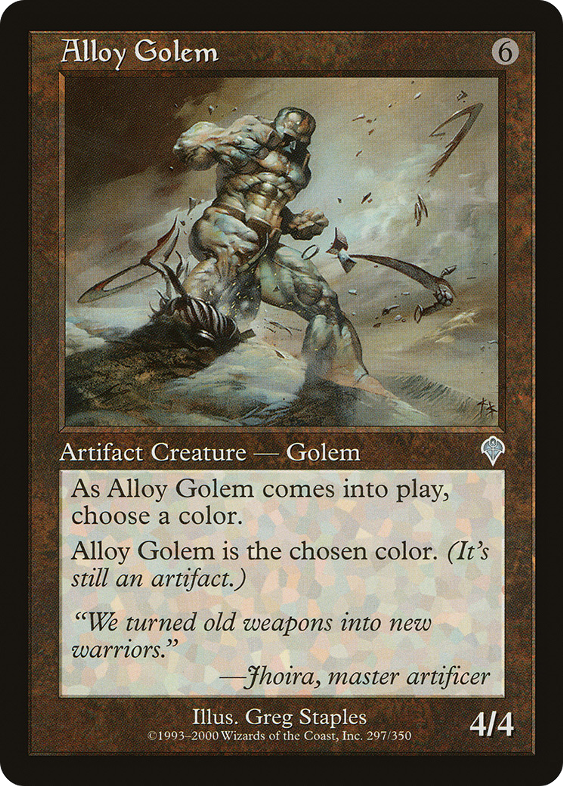 Alloy Golem — Invasion — Magic: The Gathering