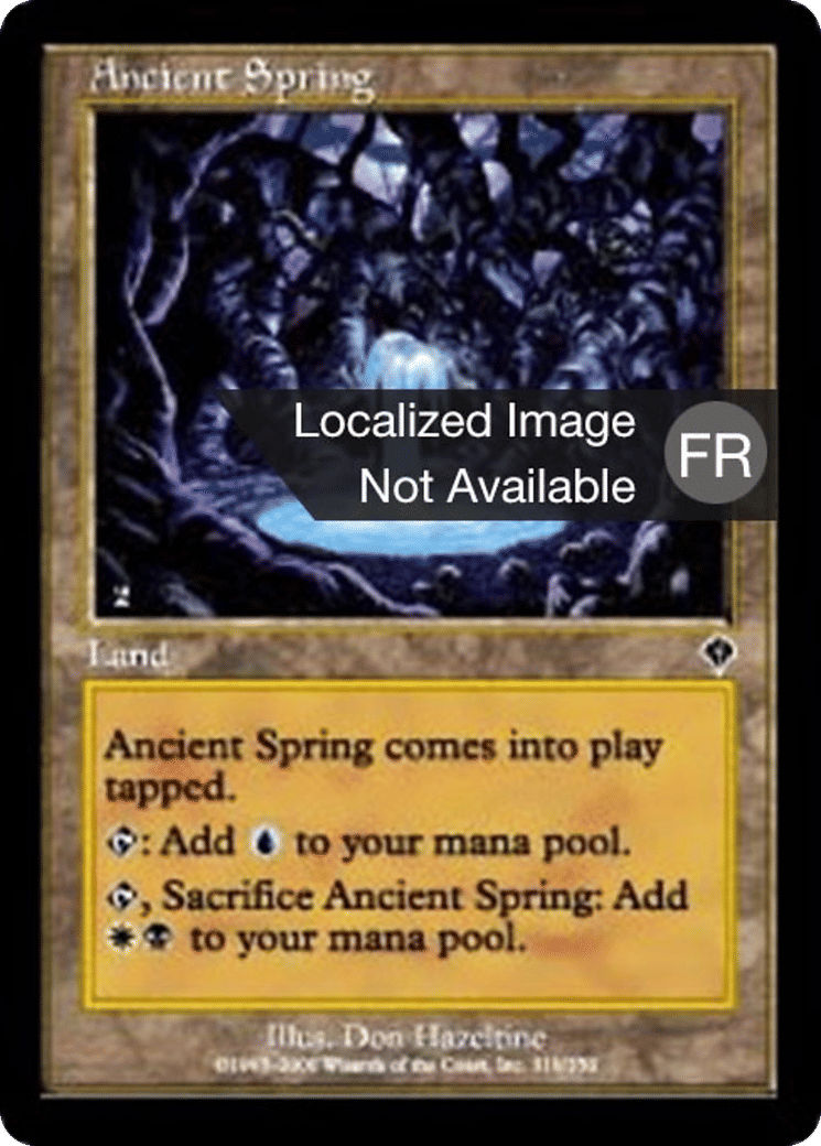 Ancienne source — Invasion — Magic: The Gathering