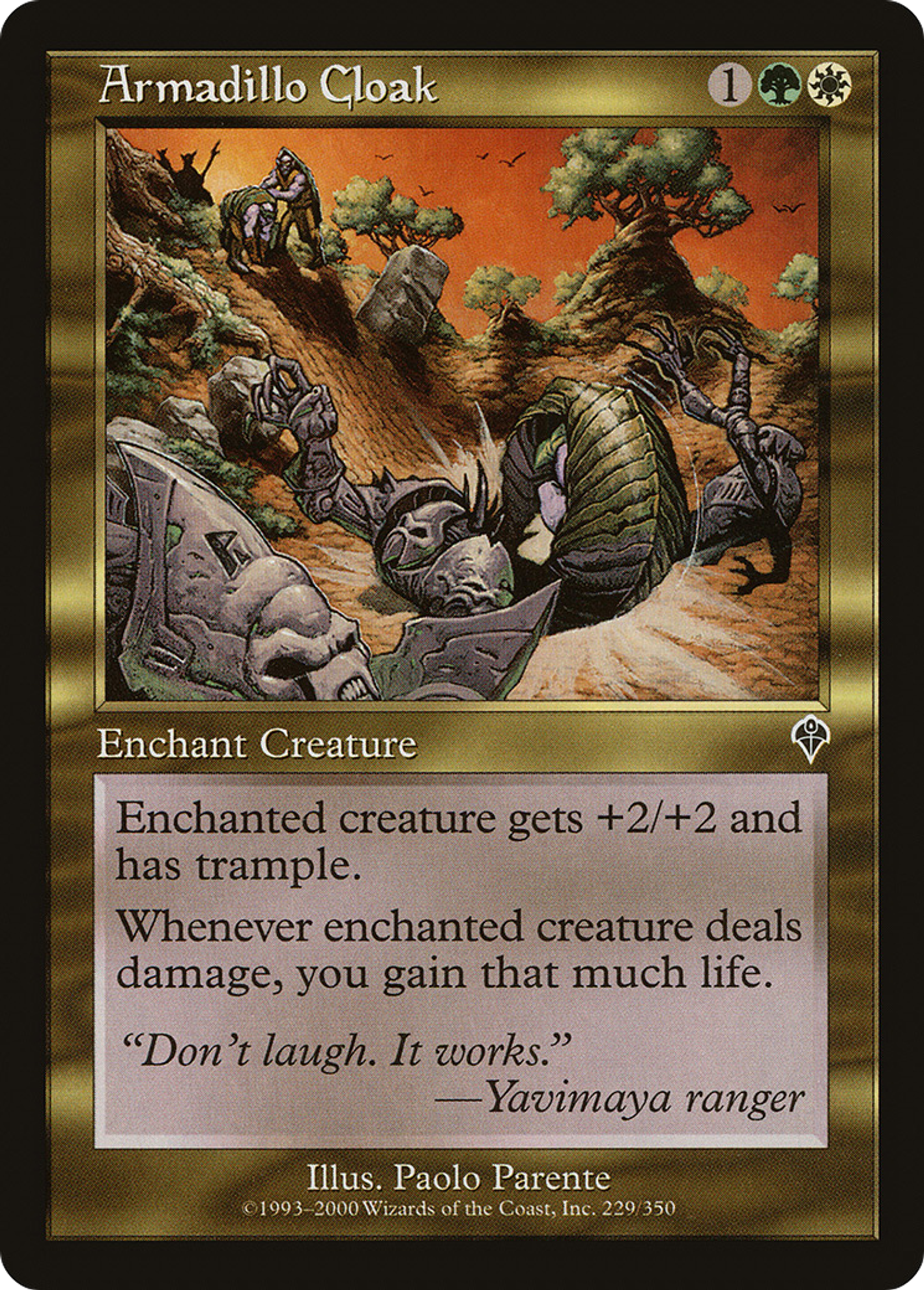 Armadillo Cloak — Invasion — Magic: The Gathering