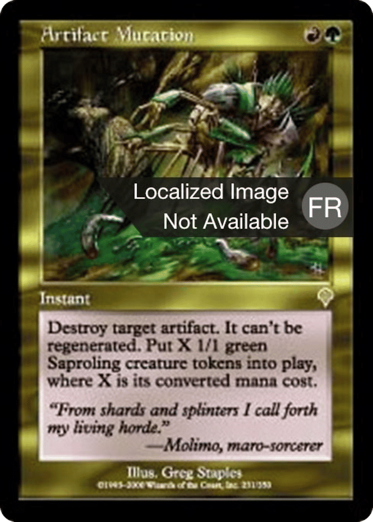 Mutation d'artefact — Invasion — Magic: The Gathering