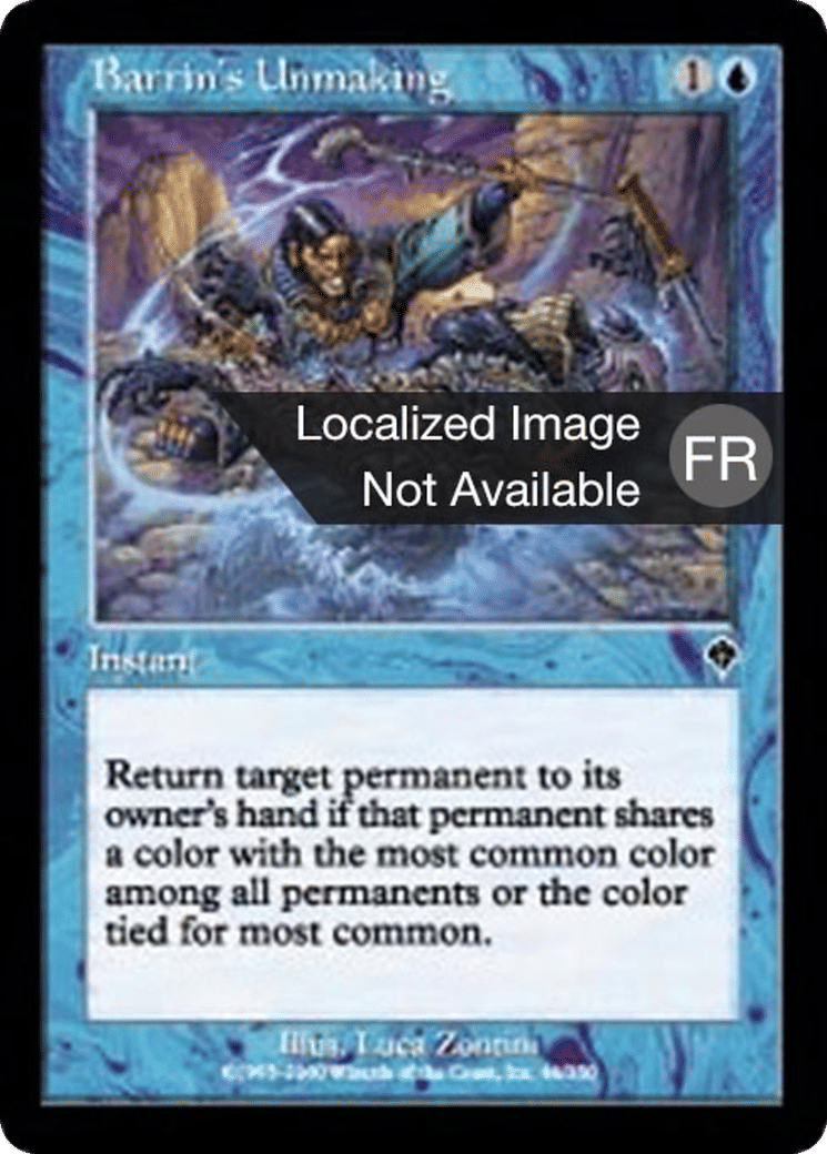 Décréation selon Barrin — Invasion — Magic: The Gathering
