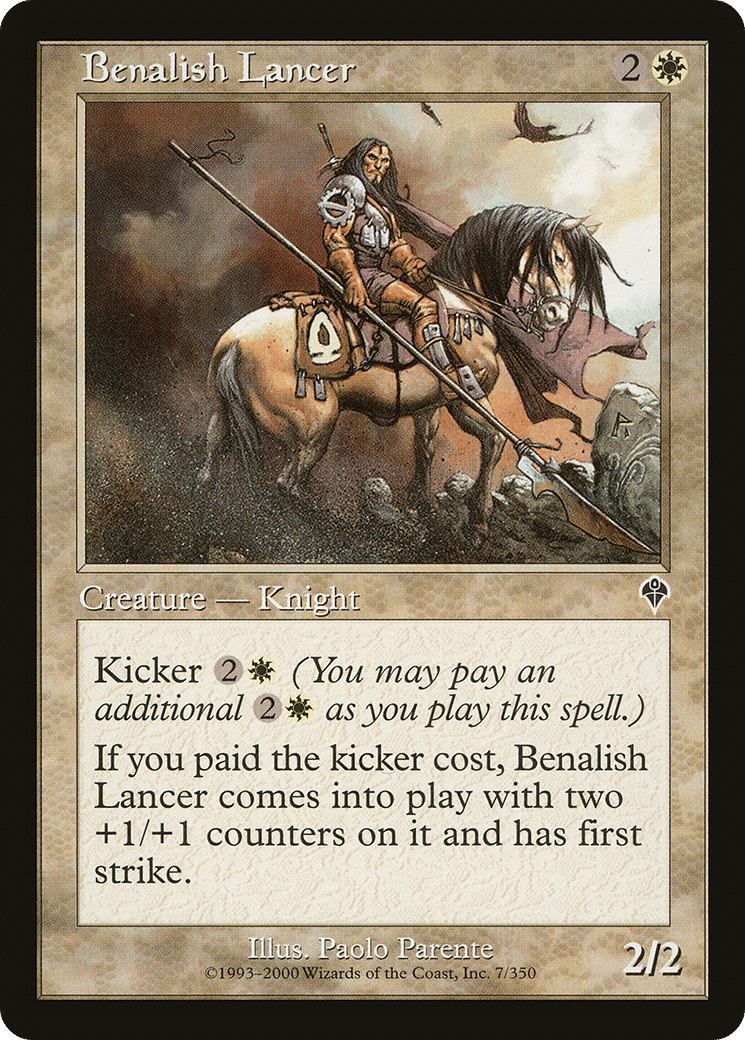 Benalish Lancer — Invasion — Magic: The Gathering