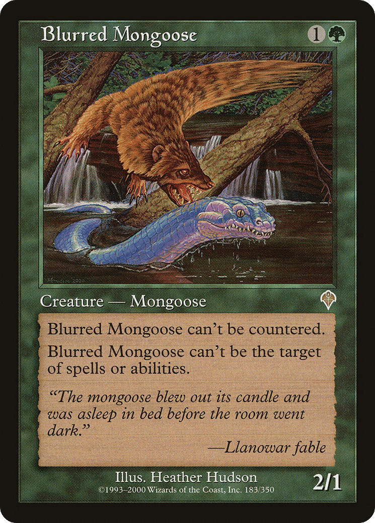 Blurred Mongoose — Invasion — Magic: The Gathering