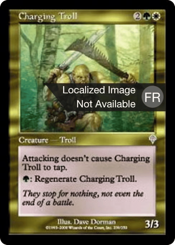 Troll fougueux — Invasion — Magic: The Gathering