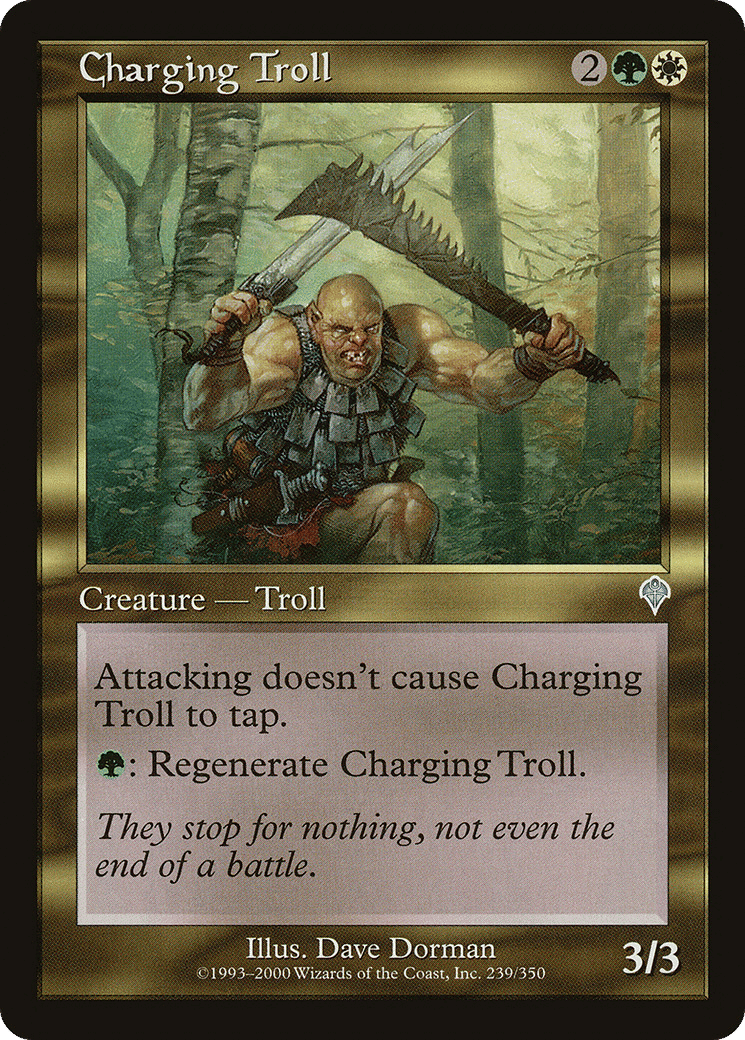 Charging Troll — Invasion — Magic: The Gathering
