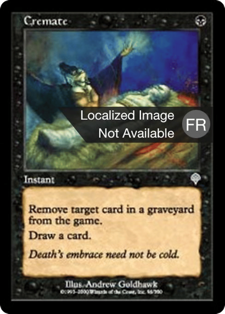 Crémation — Invasion — Magic: The Gathering