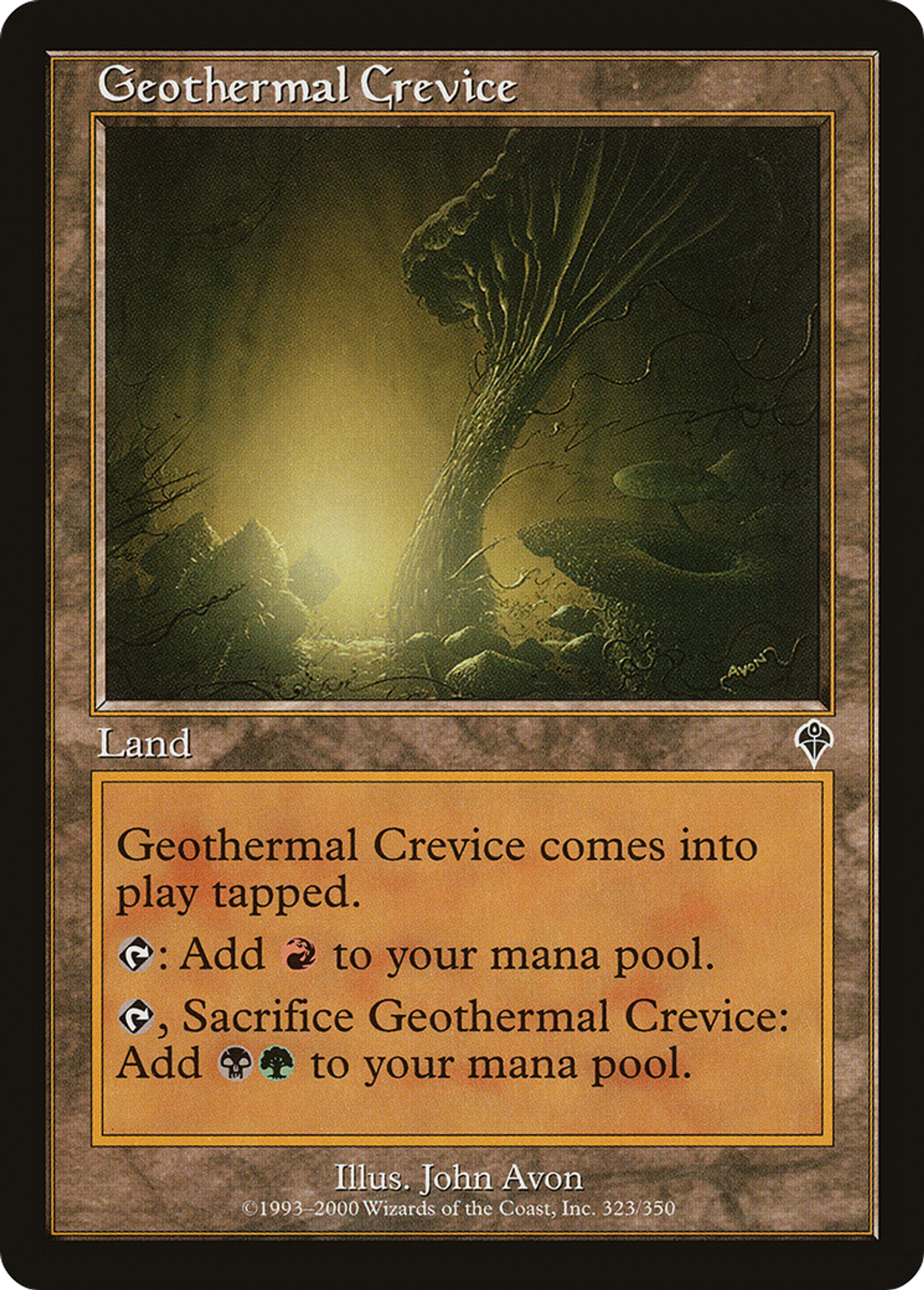 Geothermal Crevice — Invasion — Magic: The Gathering