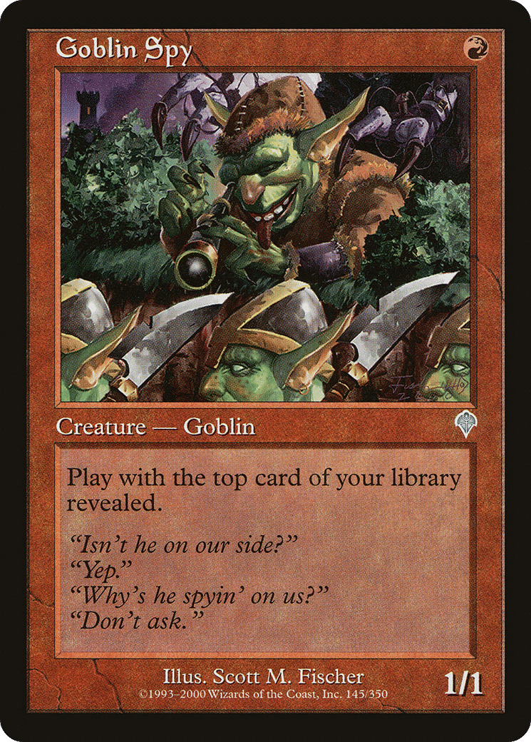 Goblin Spy — Invasion — Magic: The Gathering