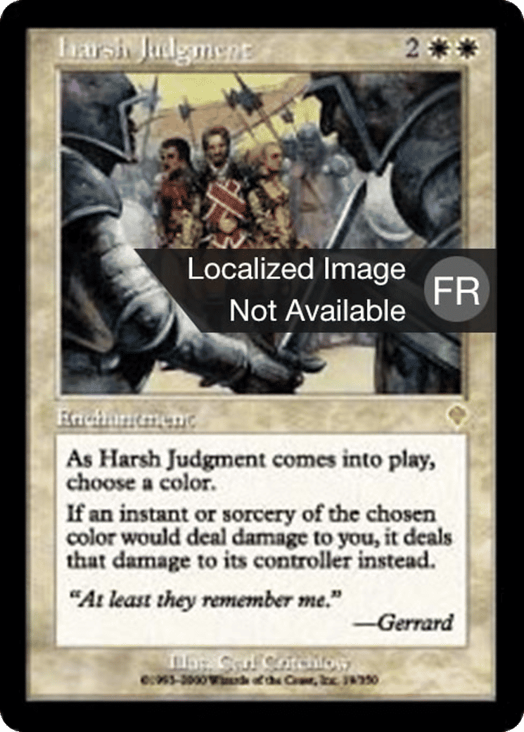 Jugement cruel — Invasion — Magic: The Gathering