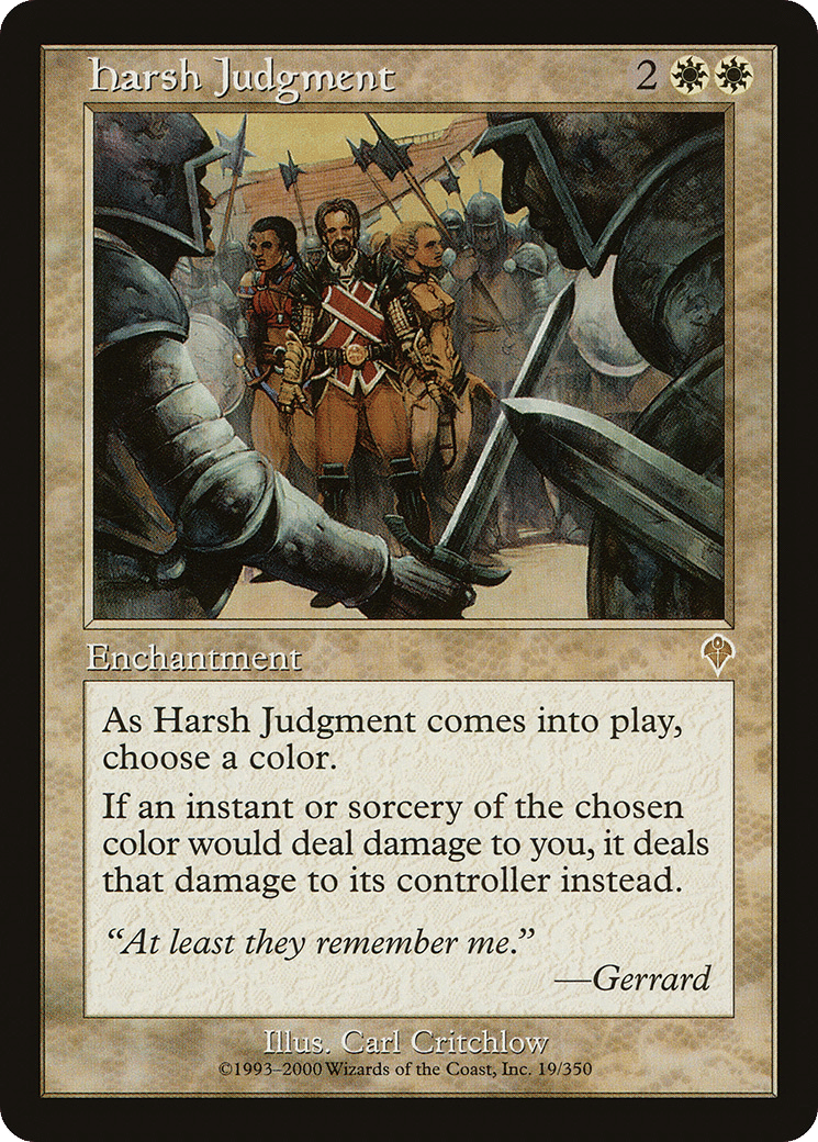 Harsh Judgment — Invasion — Magic: The Gathering