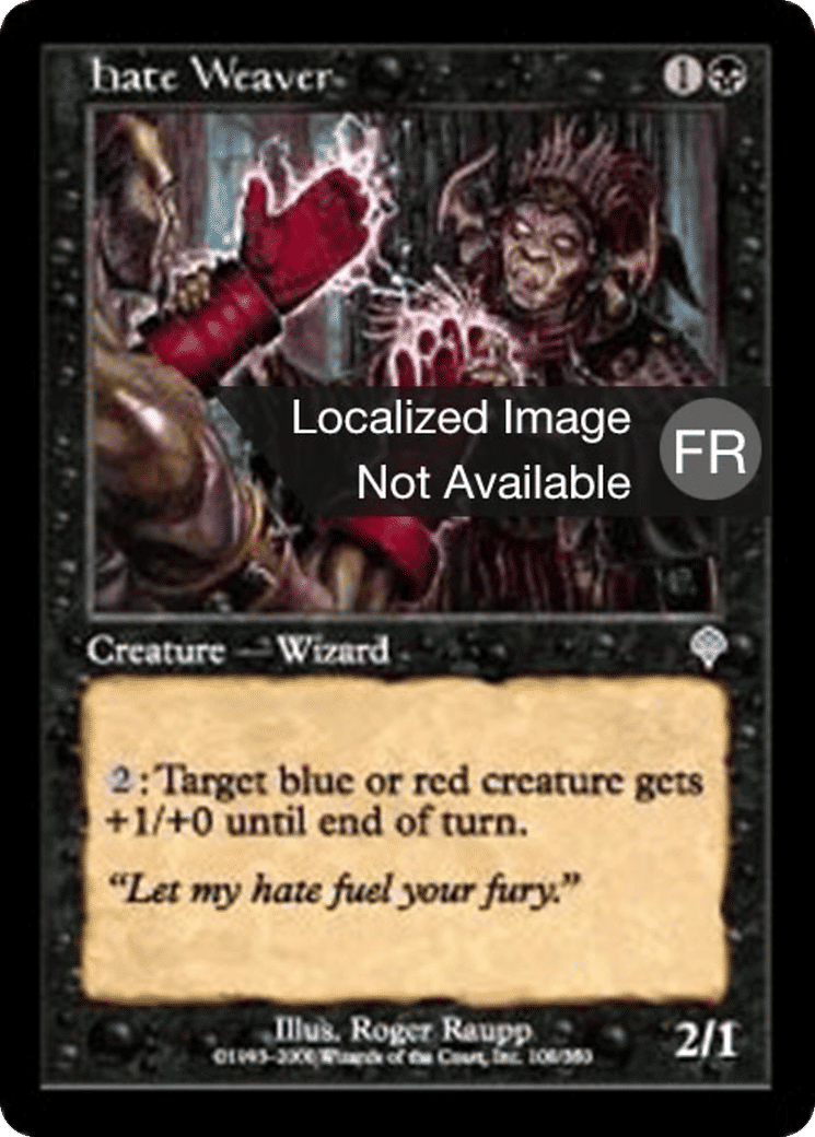 Tisseur de haine — Invasion — Magic: The Gathering