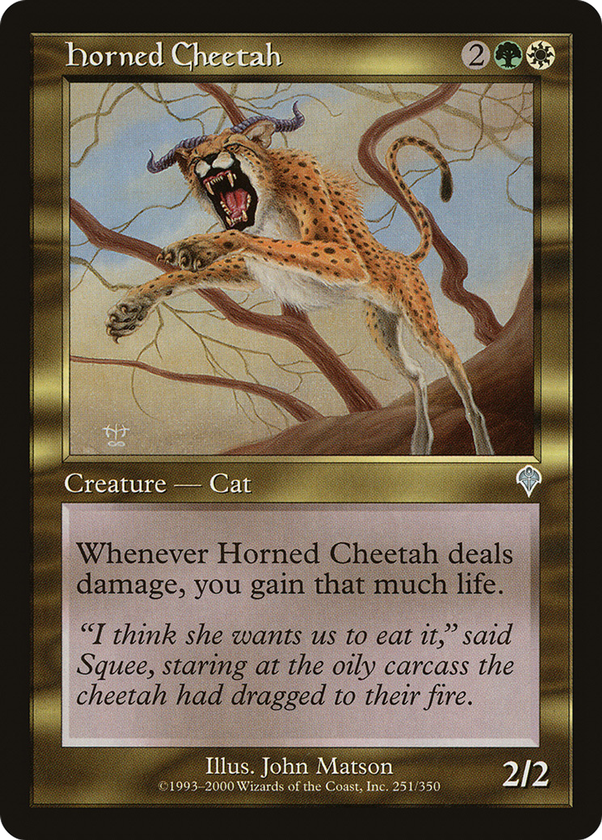 Guépard cornu — Invasion — Magic: The Gathering