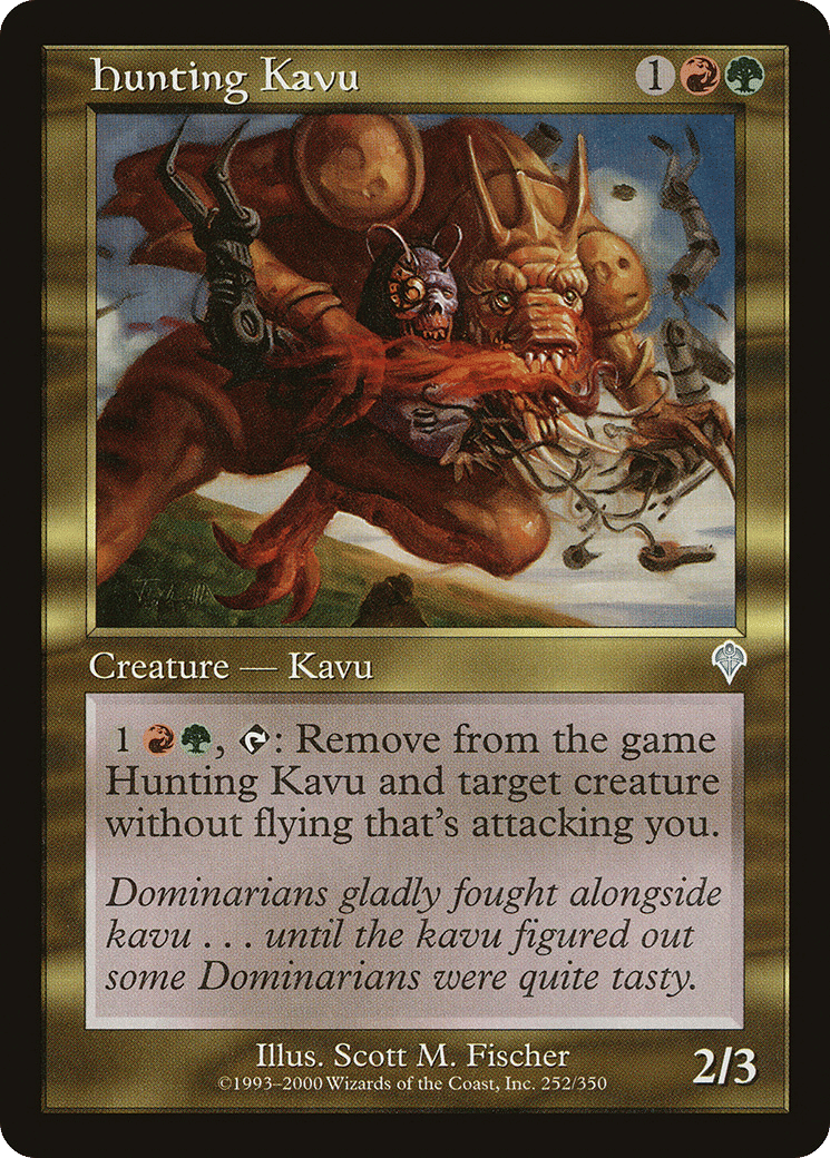 Hunting Kavu — Invasion — Magic: The Gathering