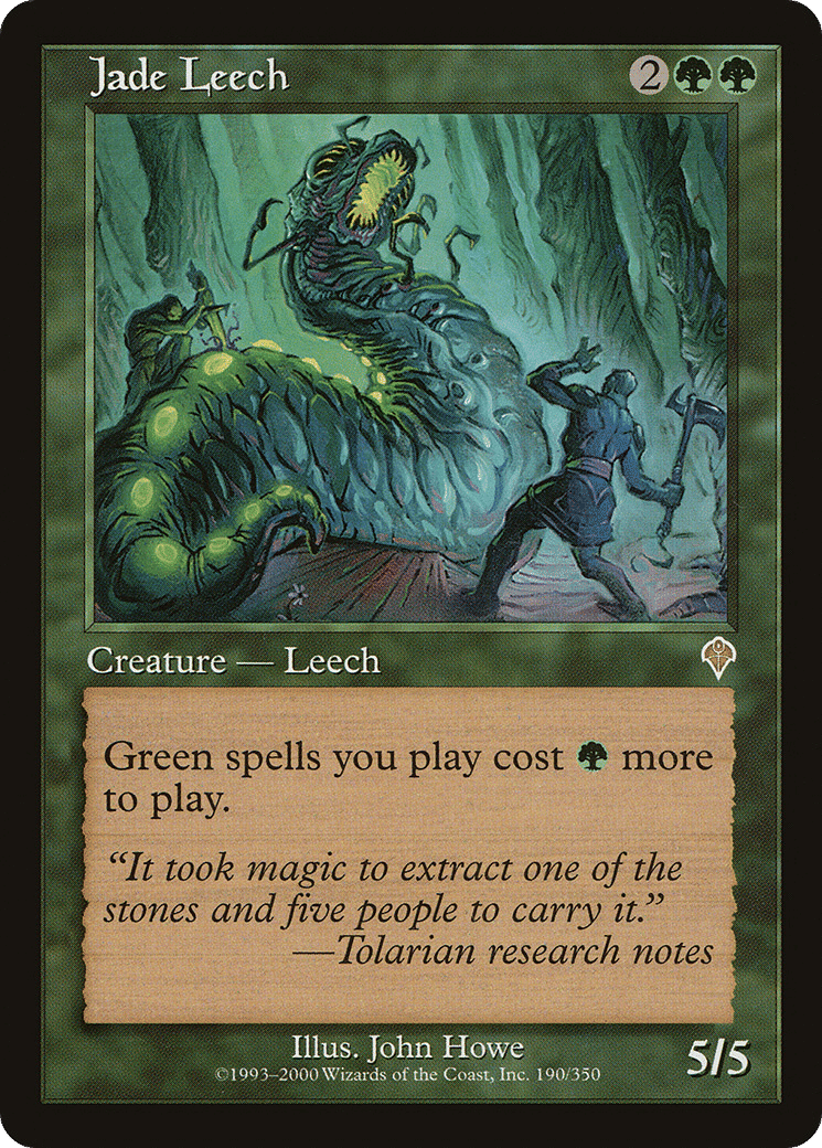 Jade Leech — Invasion — Magic: The Gathering