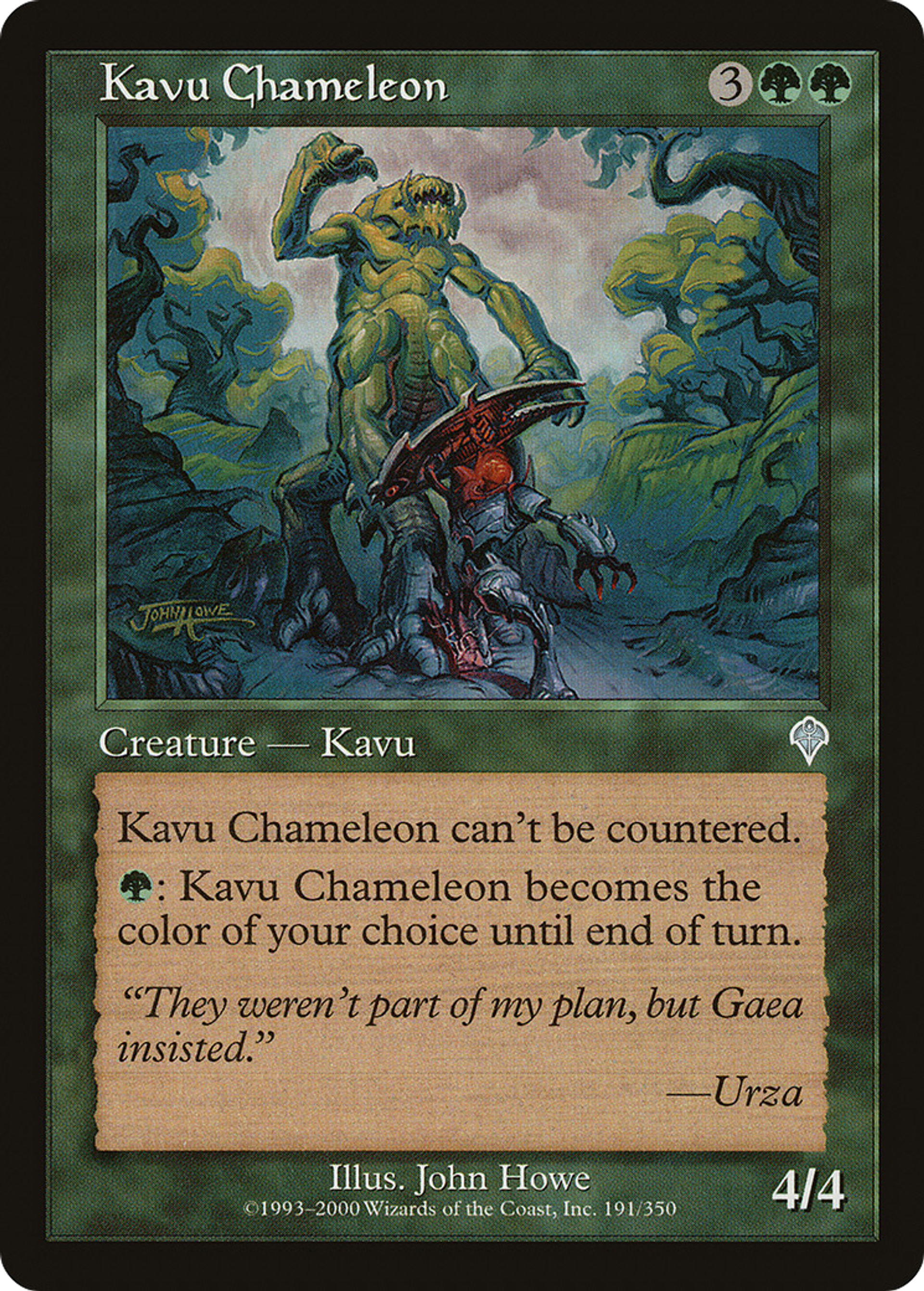 Kavu Chameleon — Invasion — Magic: The Gathering