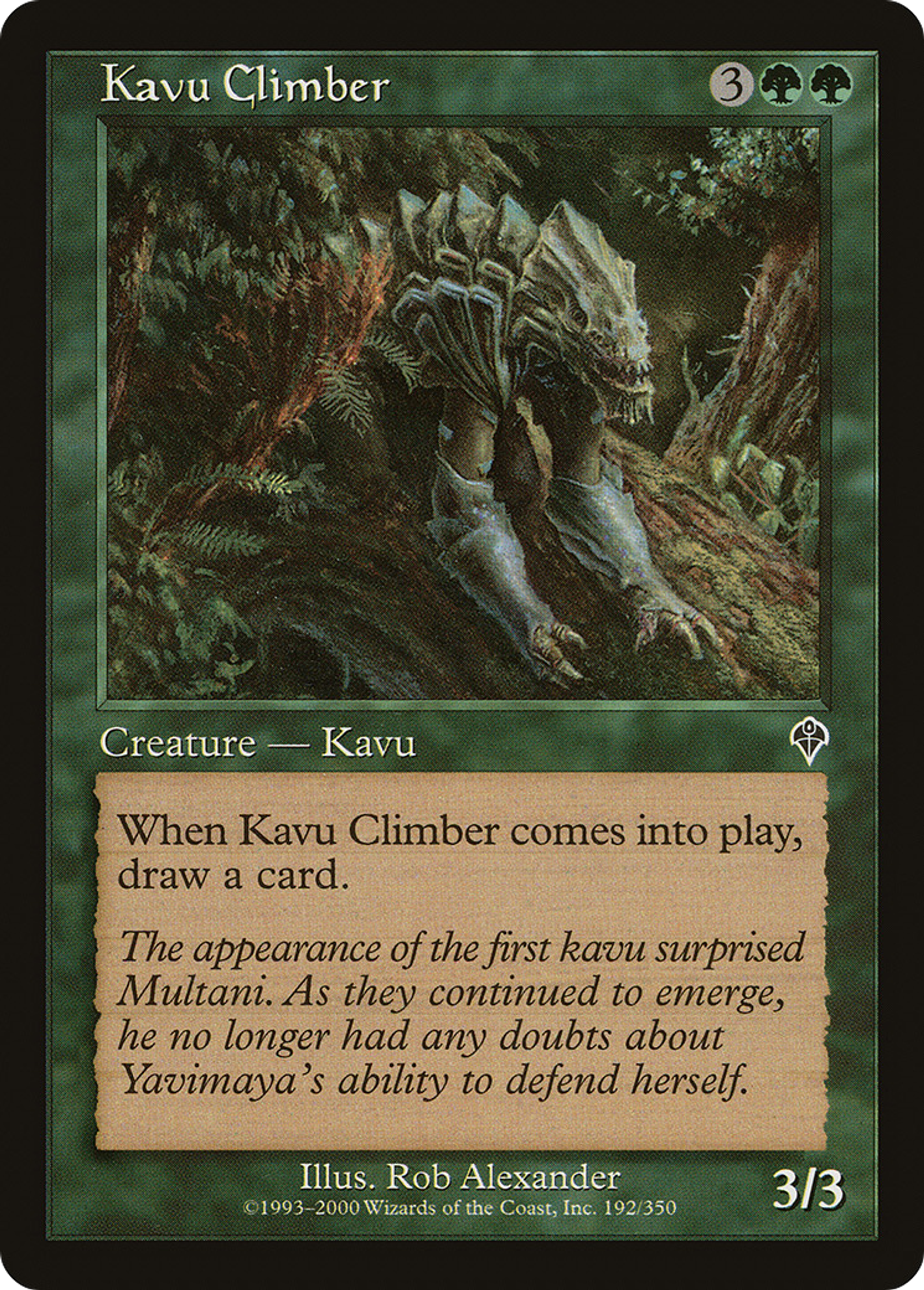 Kavu Climber — Invasion — Magic: The Gathering
