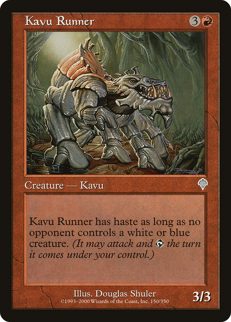 Kavu Runner — Invasion — Magic: The Gathering