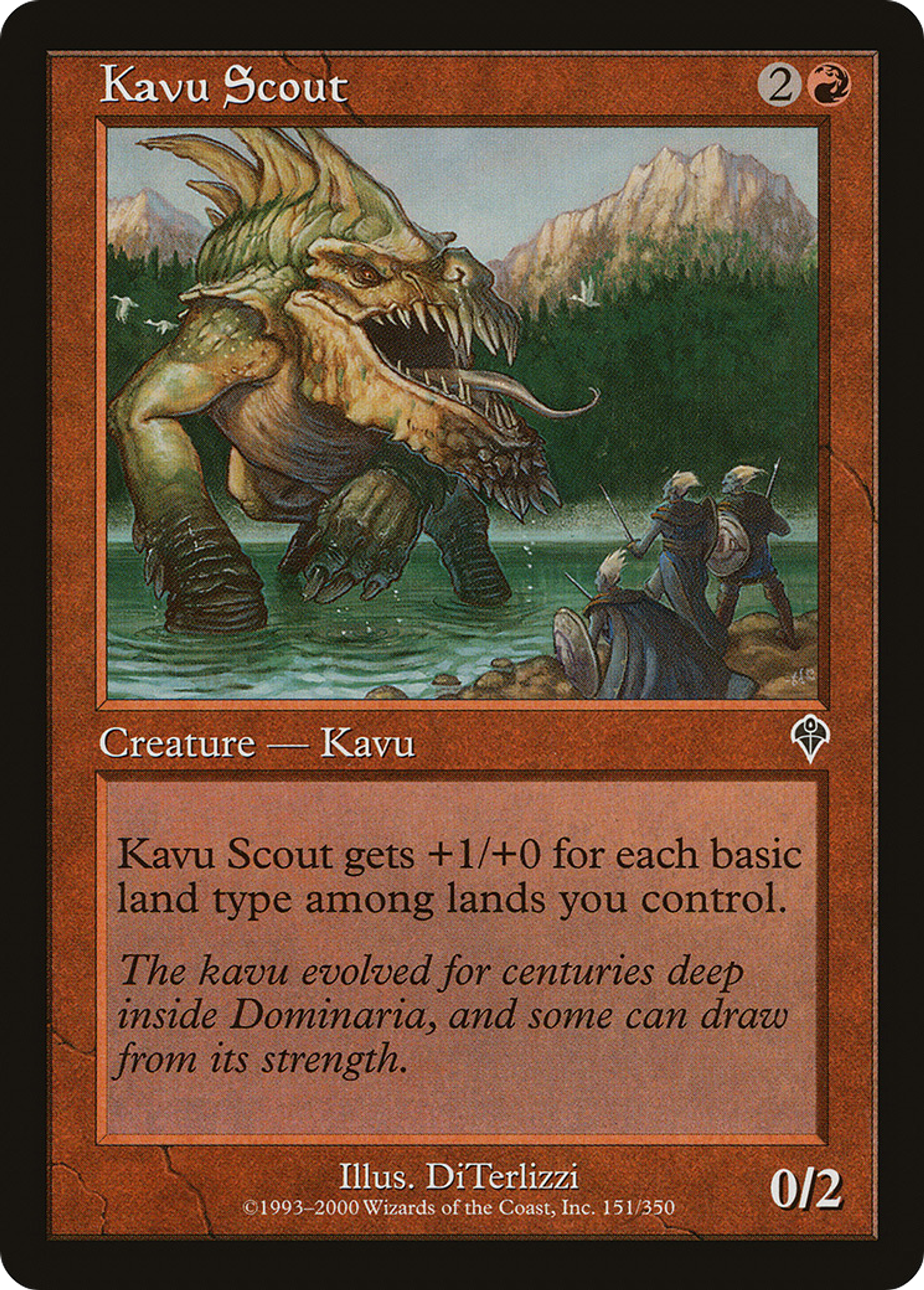 Kavu Scout — Invasion — Magic: The Gathering
