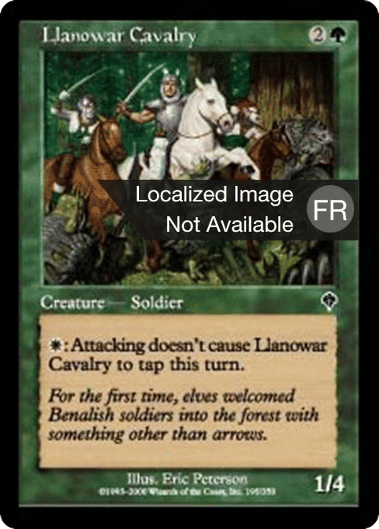 Cavalerie de Llanowar — Invasion — Magic: The Gathering