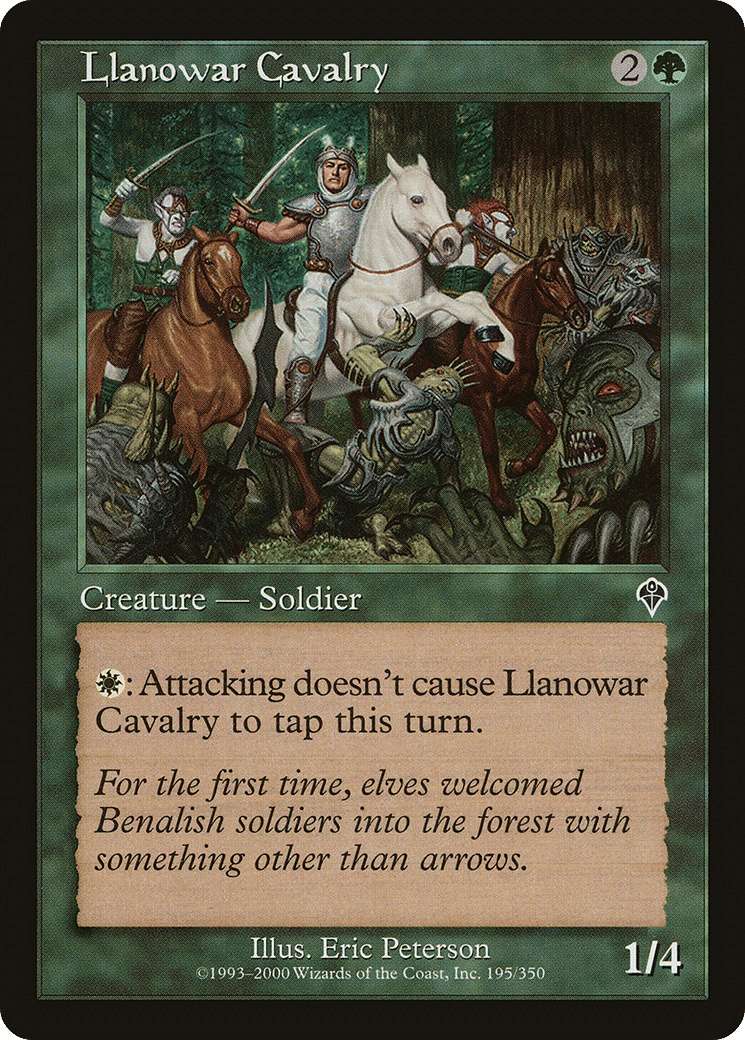 Llanowar Cavalry — Invasion — Magic: The Gathering