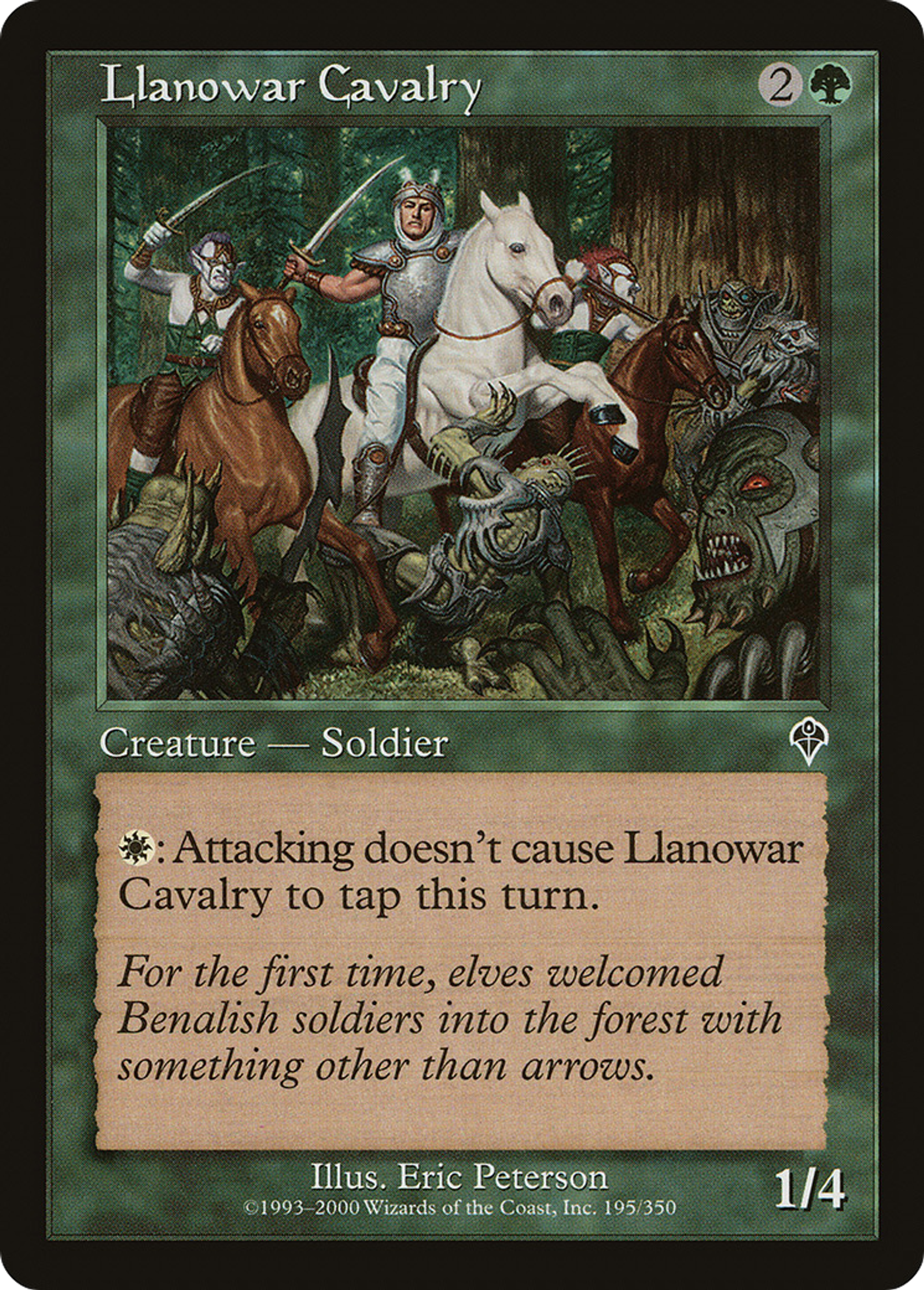 Llanowar Cavalry — Invasion — Magic: The Gathering