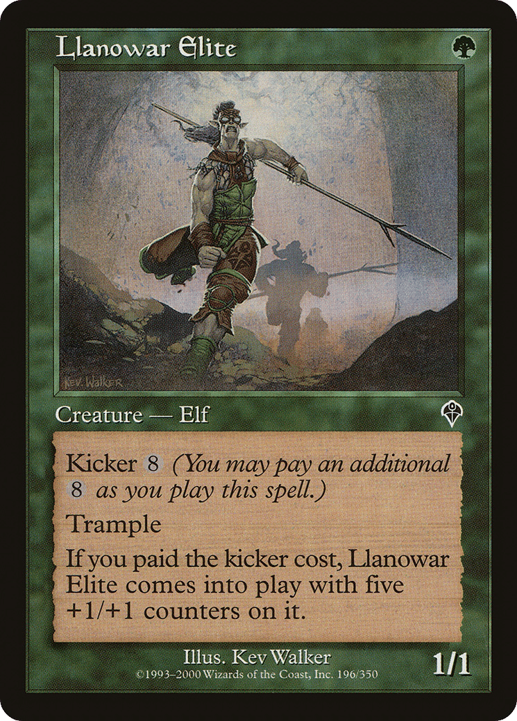 Llanowar Elite — Invasion — Magic: The Gathering