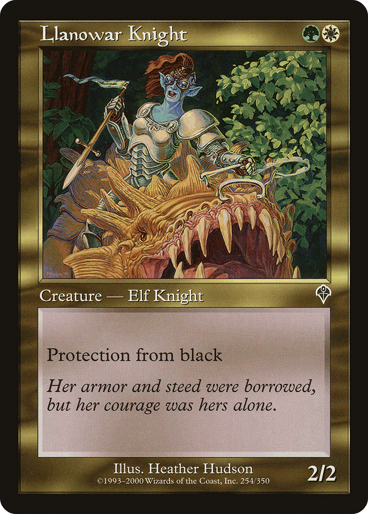 Llanowar Knight — Invasion — Magic: The Gathering