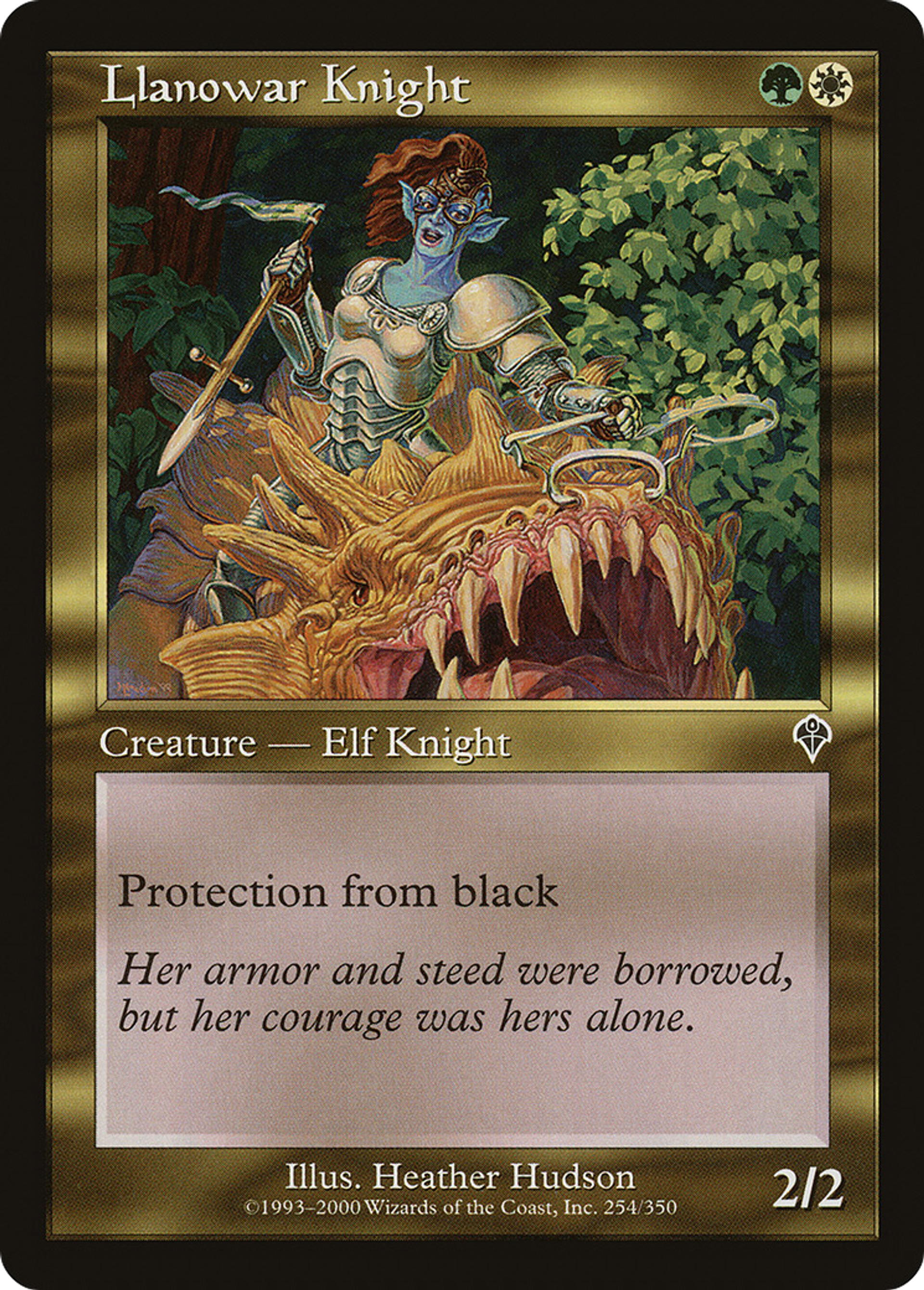Chevalier de Llanowar — Invasion — Magic: The Gathering
