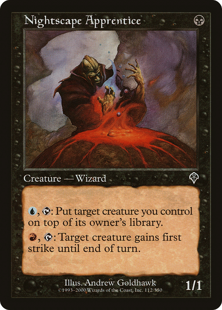 Nightscape Apprentice — Invasion — Magic: The Gathering