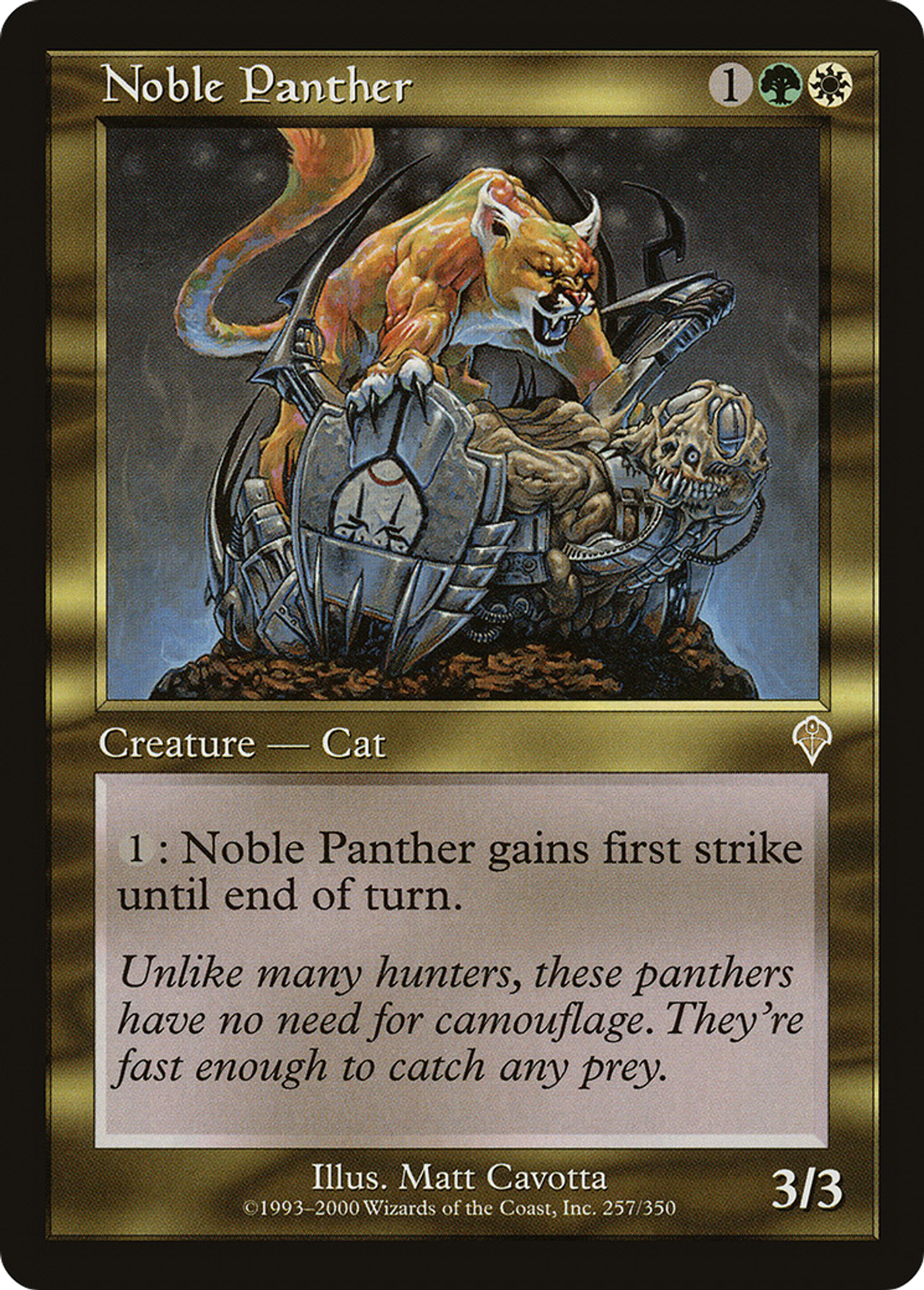 Noble Panther — Invasion — Magic: The Gathering