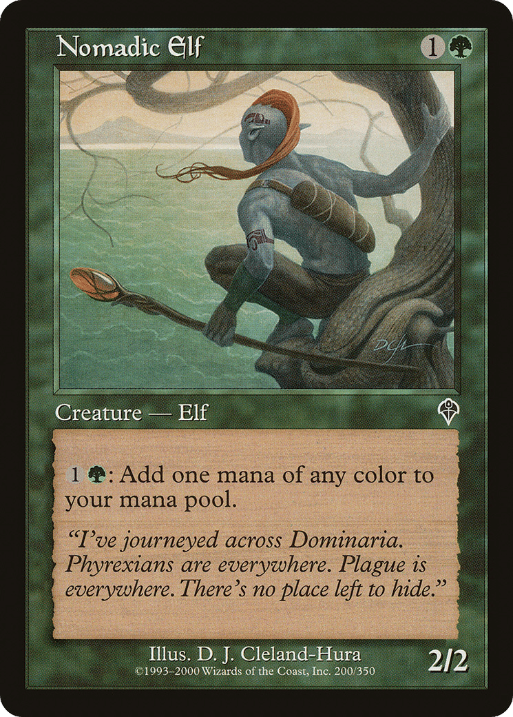 Nomadic Elf — Invasion — Magic: The Gathering