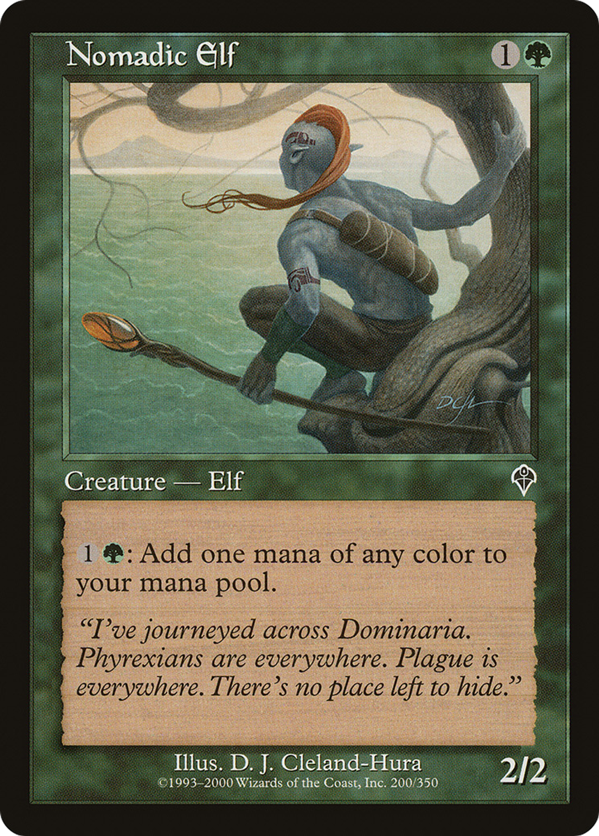 Nomadic Elf — Invasion — Magic: The Gathering