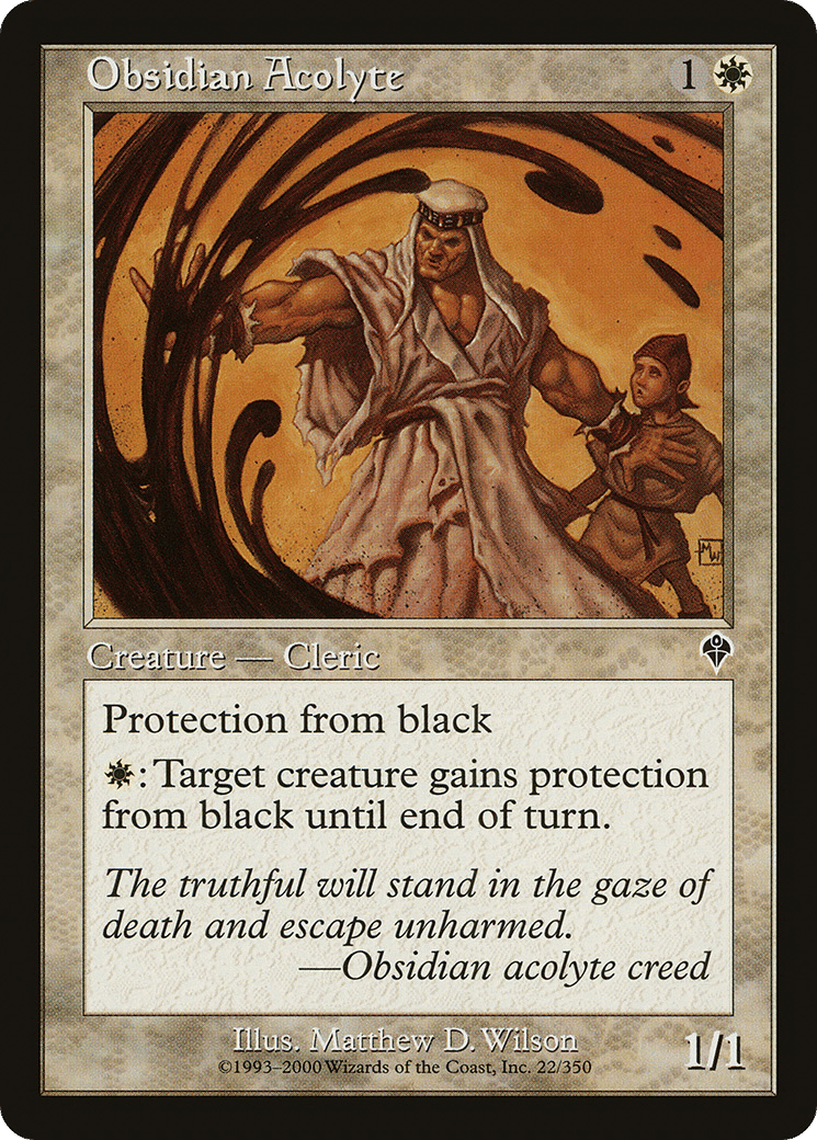 Obsidian Acolyte — Invasion — Magic: The Gathering