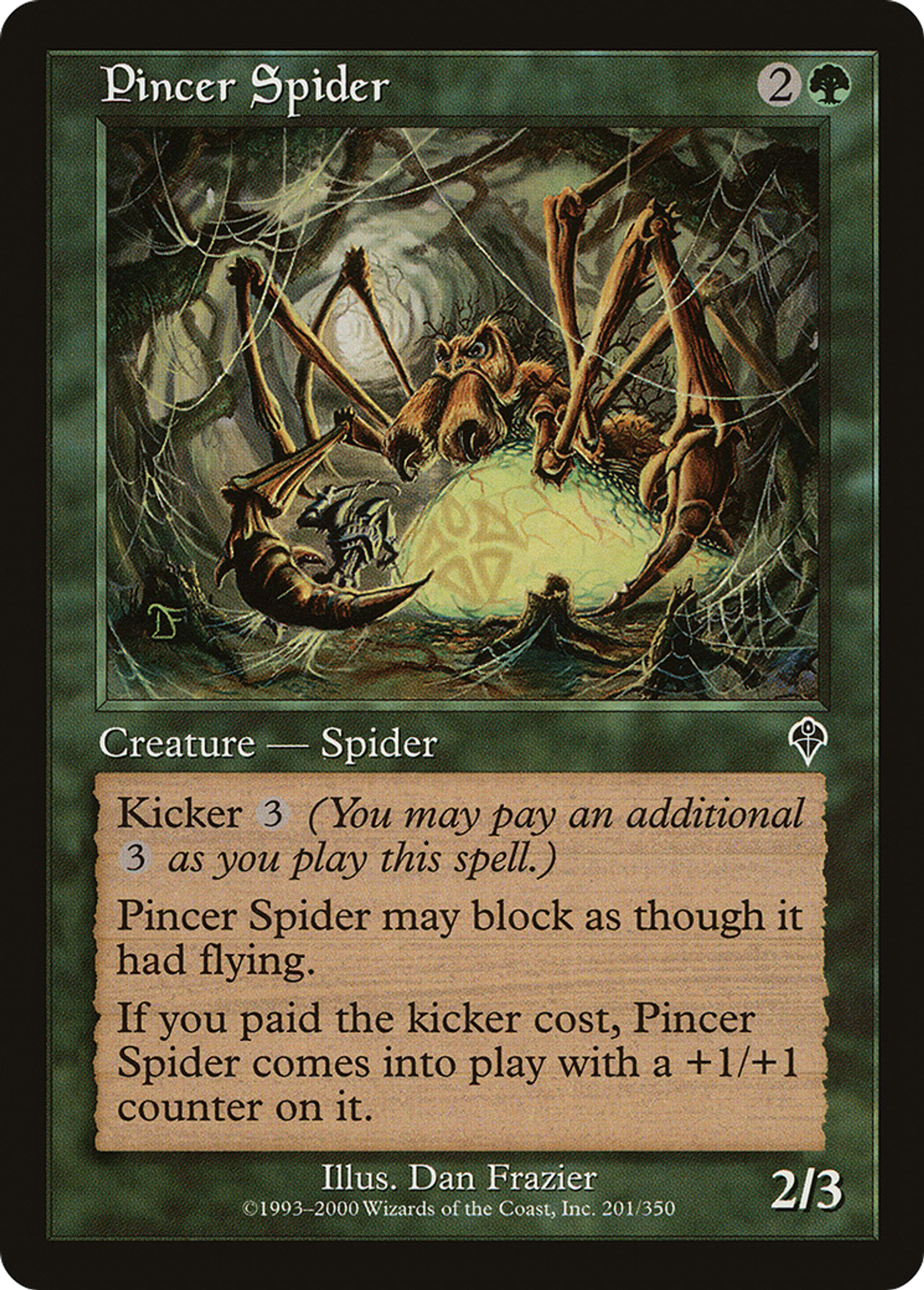 Pincer Spider — Invasion — Magic: The Gathering
