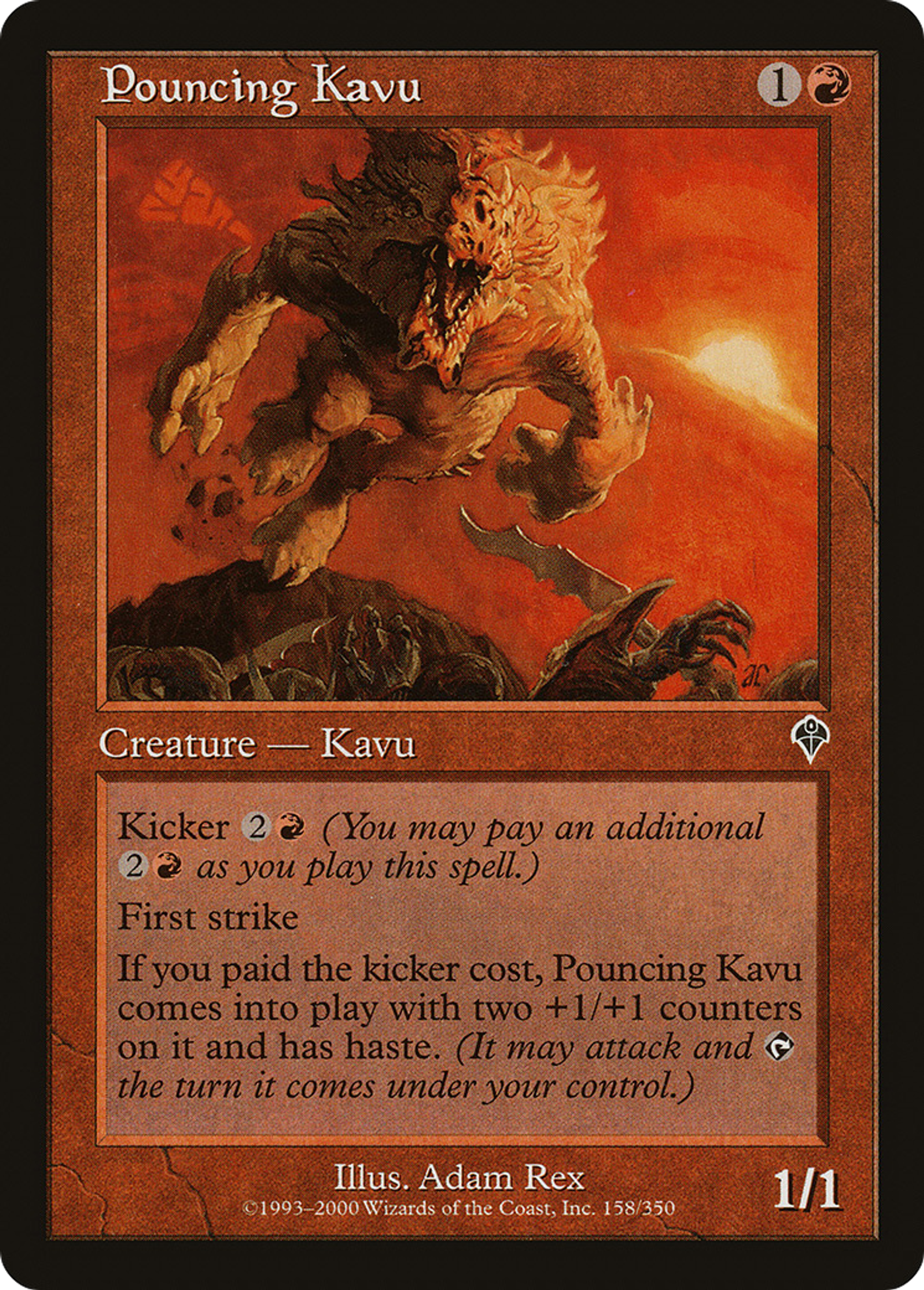 Pouncing Kavu — Invasion — Magic: The Gathering