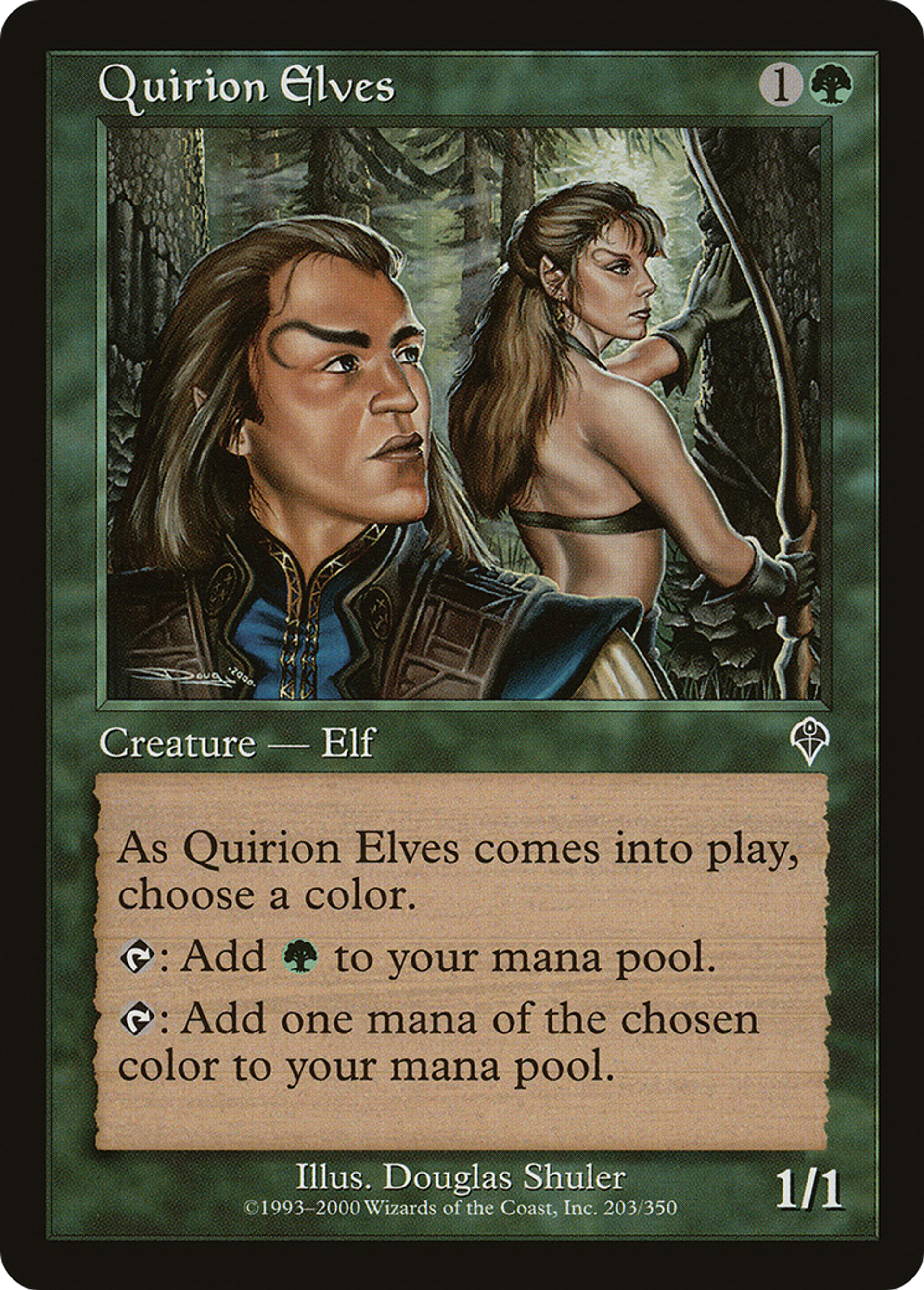 Quirion Elves — Invasion — Magic: The Gathering