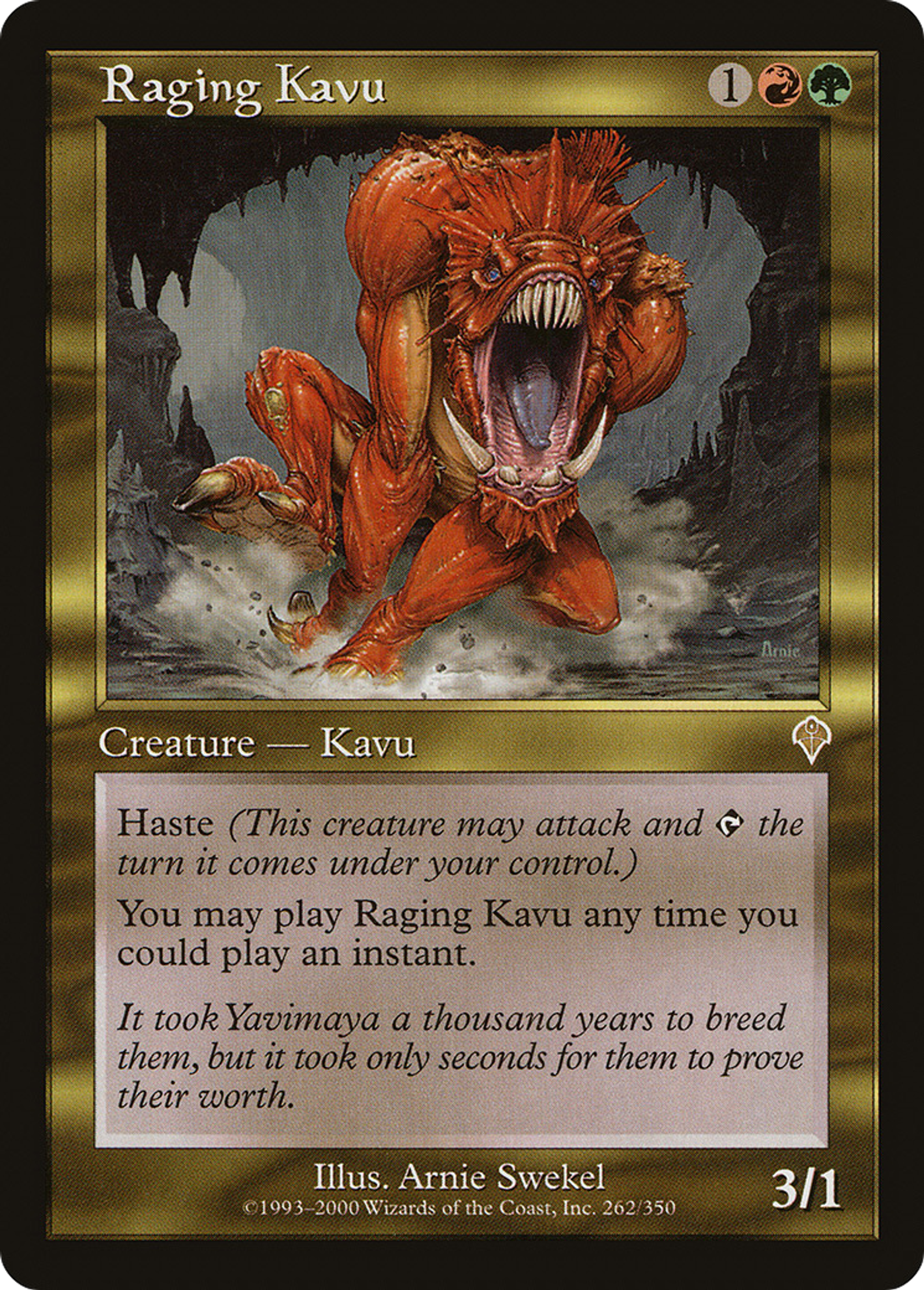 Raging Kavu — Invasion — Magic: The Gathering