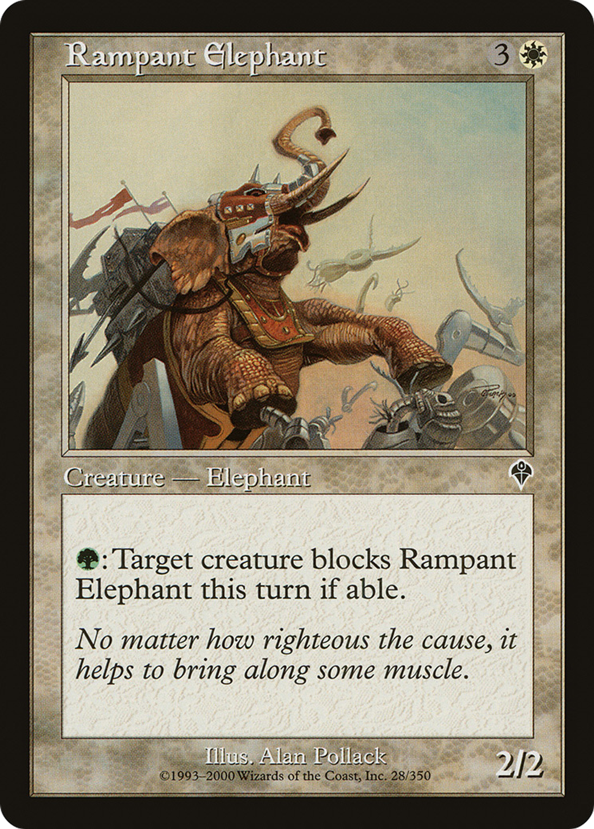 Rampant Elephant — Invasion — Magic: The Gathering