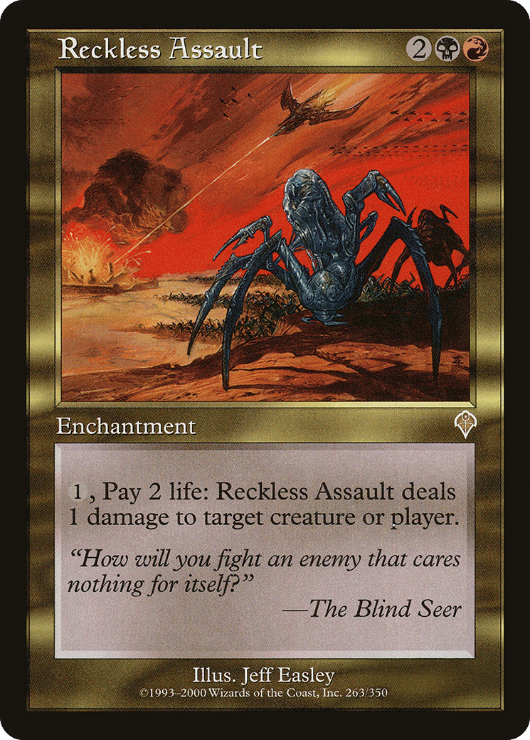 Reckless Assault — Invasion — Magic: The Gathering