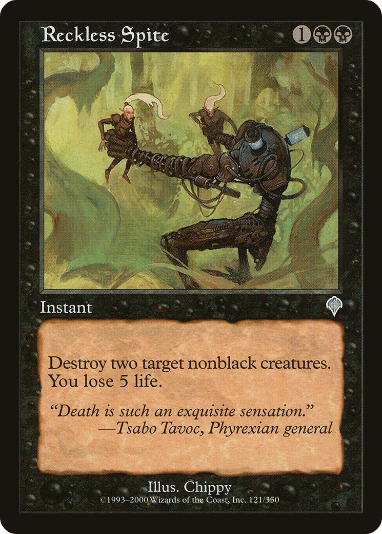 Reckless Spite — Invasion — Magic: The Gathering
