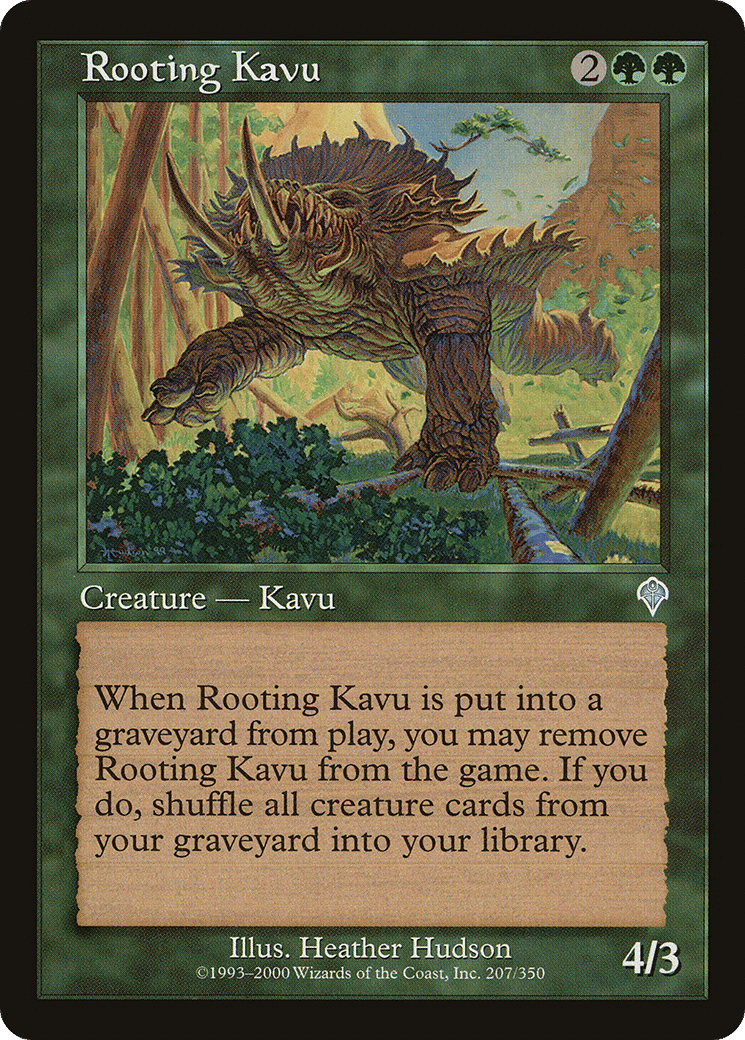 Rooting Kavu — Invasion — Magic: The Gathering